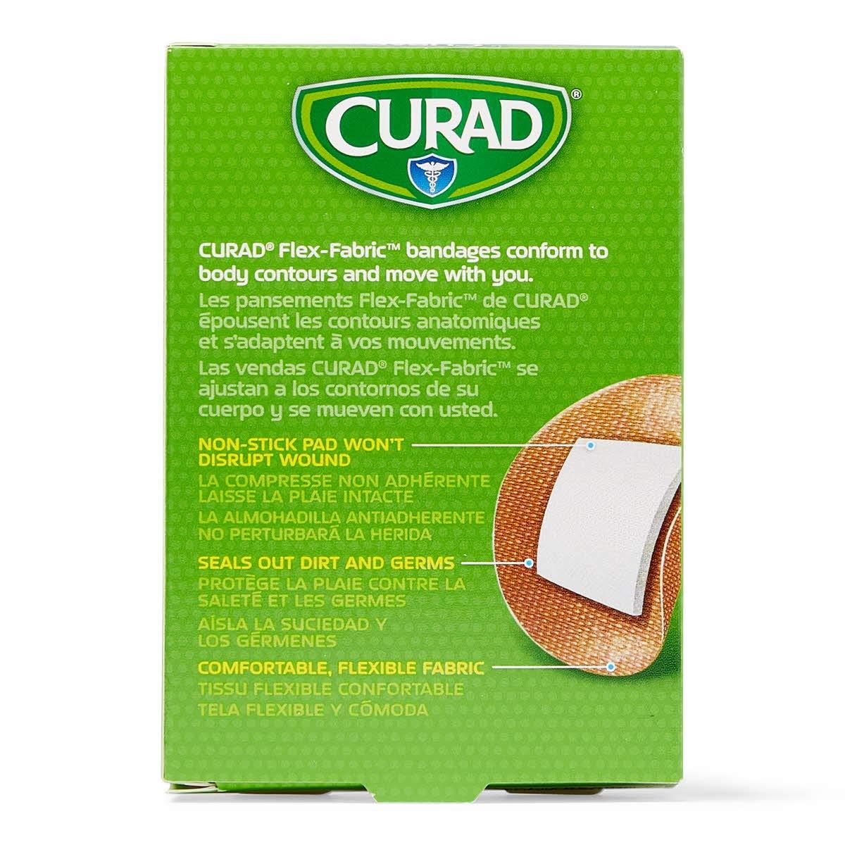 Curad Flex Fabric Spot Adhesive Bandages, Bandage Diameter is 7/8" (Box of 100)