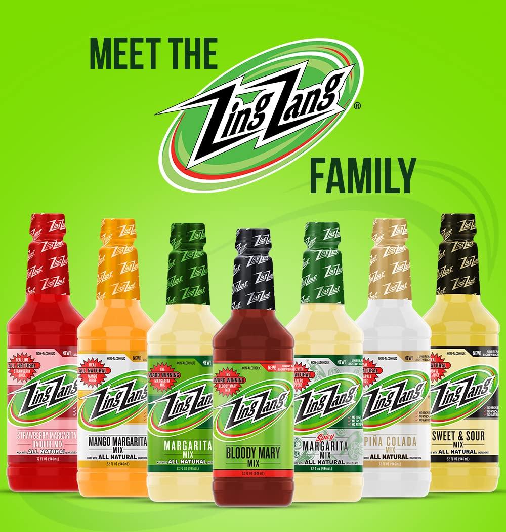 Zing Zang Mango Margarita Mix Made With All Natural 3 Fruit Juice Blend