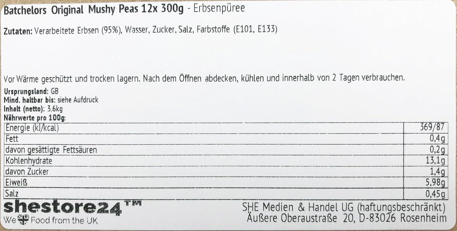 Batchelors Original Mushy Peas 3kg