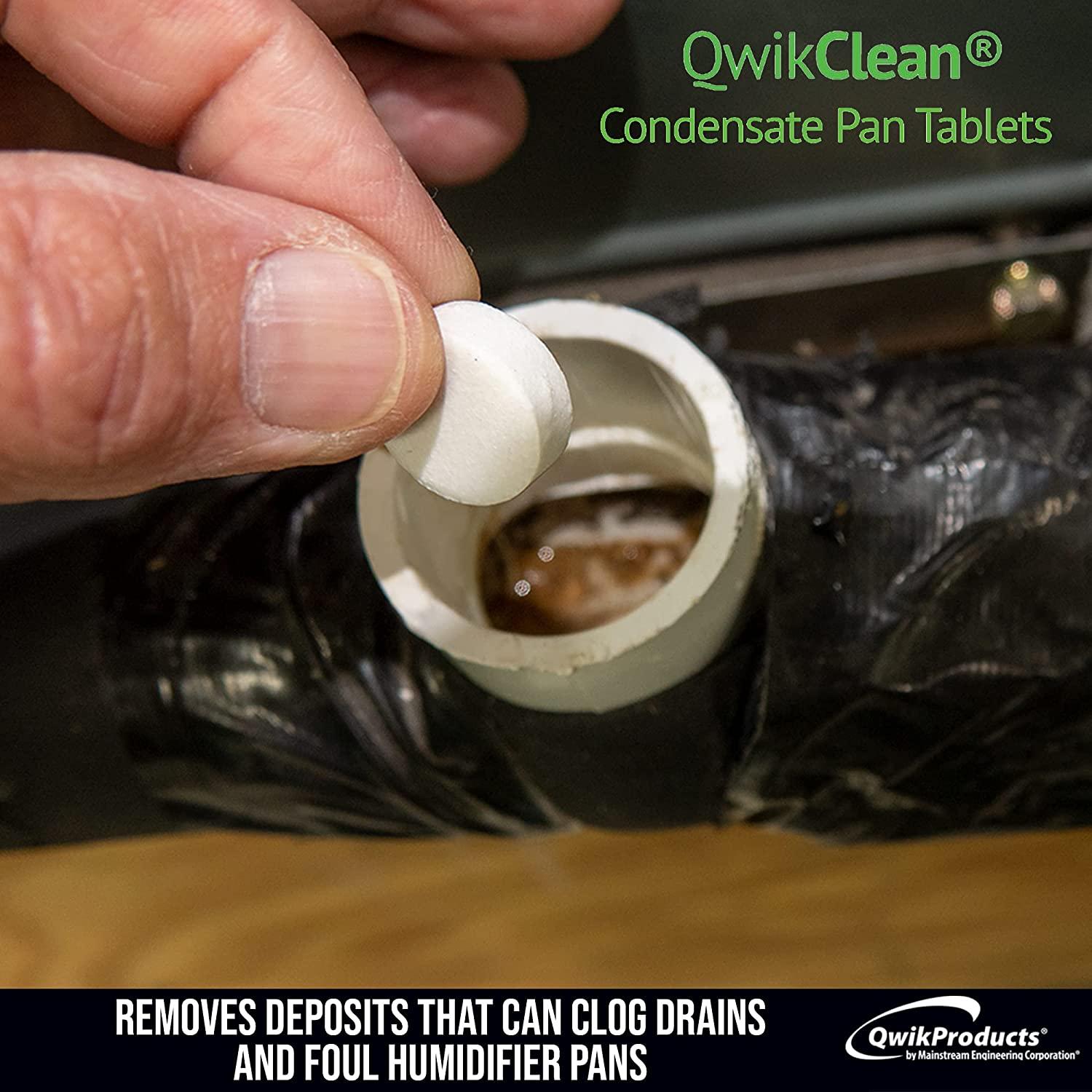 QwikTreat Condensate Pan Treatment Tablets FastActing A/C Cleaner for Odor Control & Water