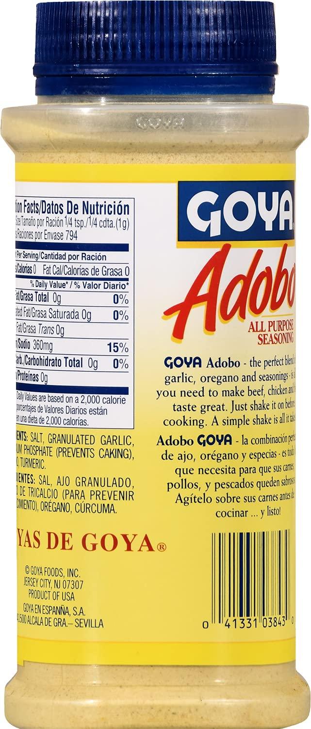 Goya Foods Adobo All Purpose Seasoning without Pepper, 28 Ounce (Pack