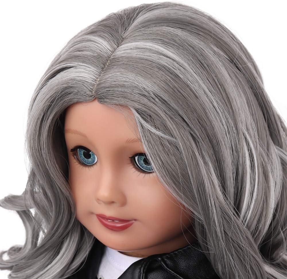 AIDOLLA 6PCS Doll Wig DIY Doll Accessories Straight Curly Synthetic Fiber  Wig Long Hair High Temperature Fashion Imitation Wool Roll Doll Hair