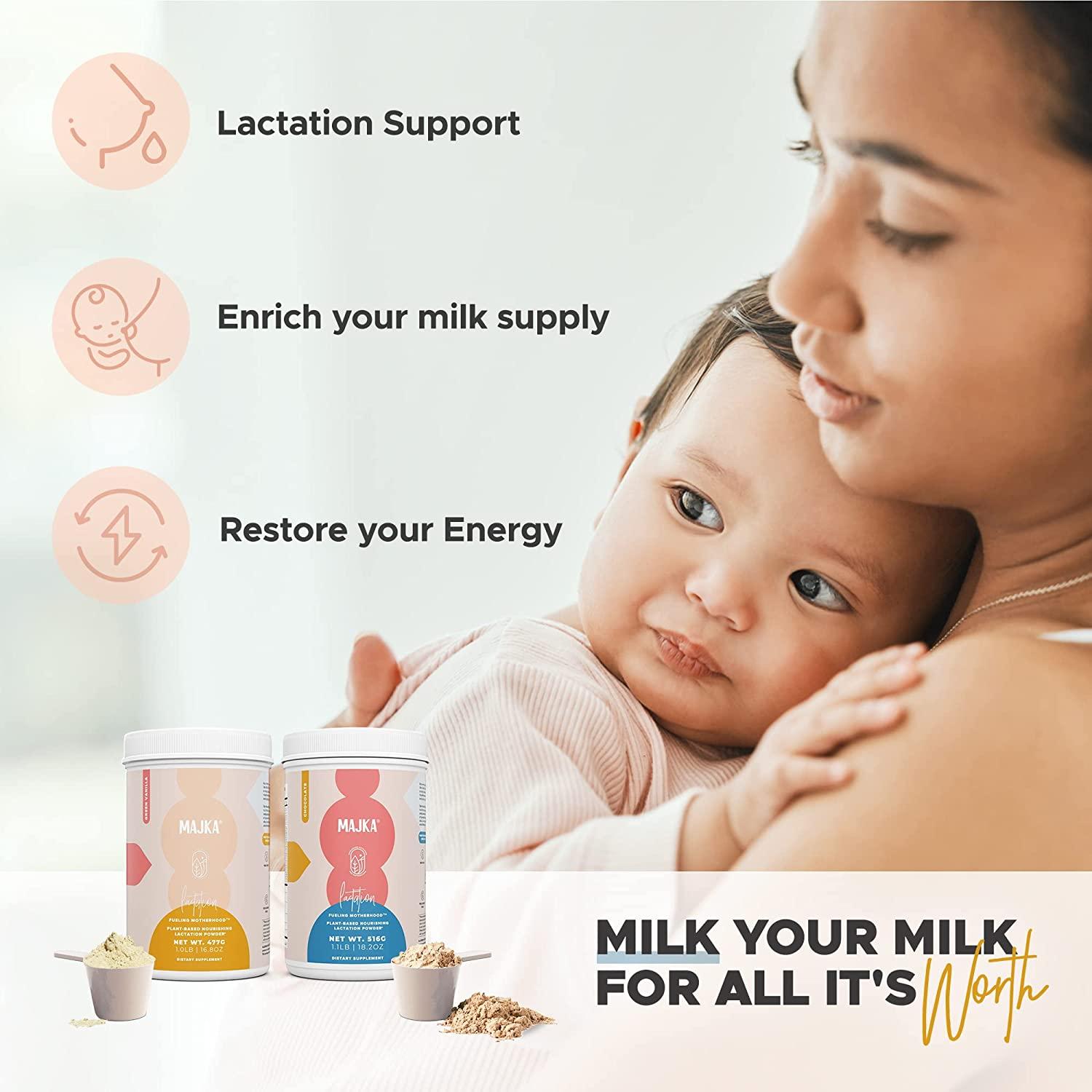 Majka Organic Lactation Protein Powder for Nursing Moms, Breastfeeding