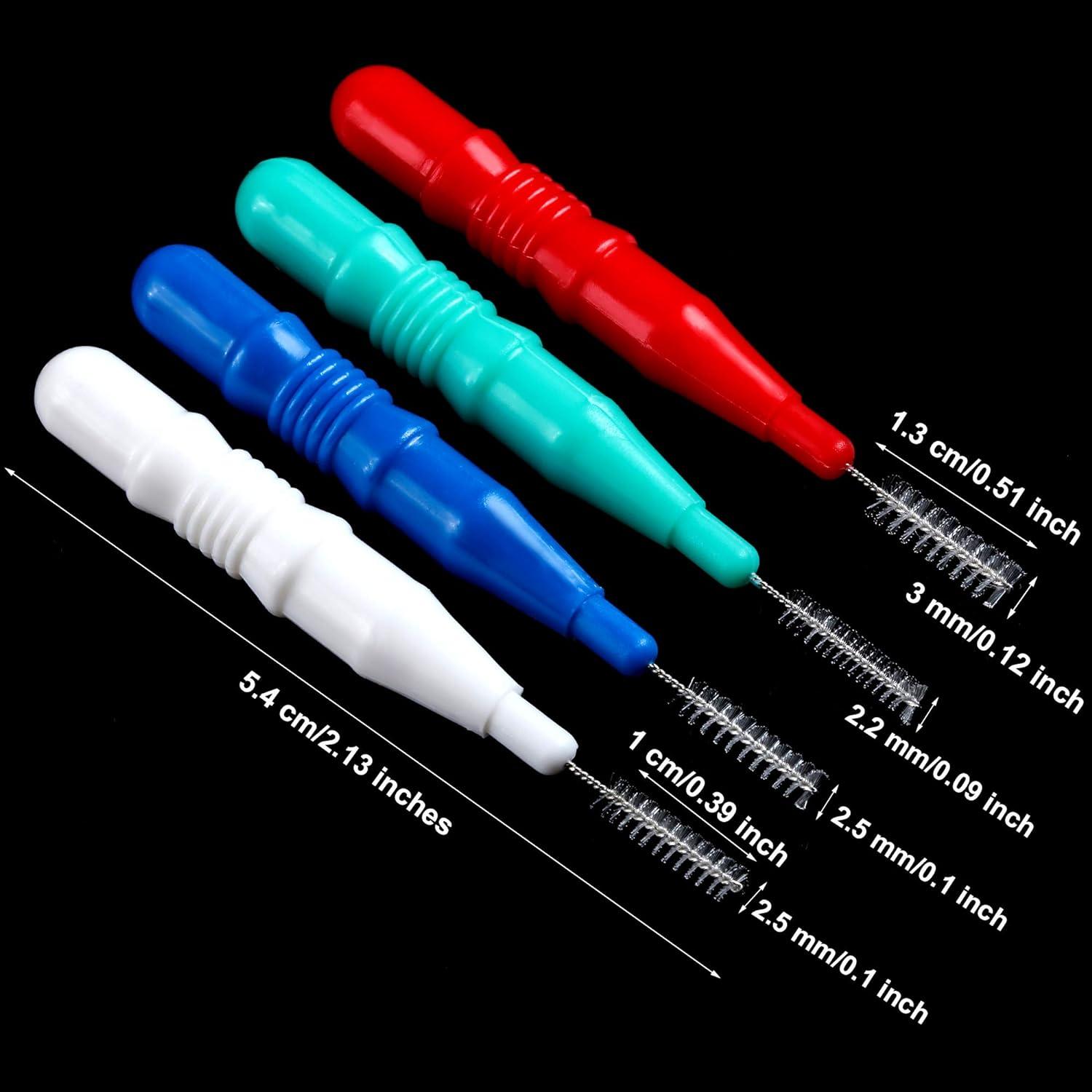 RAYITO 100 Pcs Interdental Brushes, 5 Sizes Soft Dental Brushes With Non-Slip Handle Angled Head Tooth Picks Floss Sticks Dental Floss Brushes For Braces Oral Cleaning Narrow Gaps Between Teeth - View #4