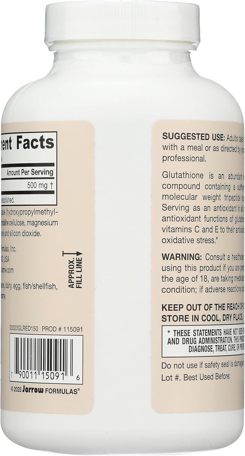 jarrow formulas glutathione reduced reviews Jarrow Formulas Glutathione Reduced 500mg #80,000 The product is praised  for its quality ingredients, effective formulation, and easy-to-swallow  capsules. Jarrow is a trusted brand among reviewers due to its consistent  quality and main image 1