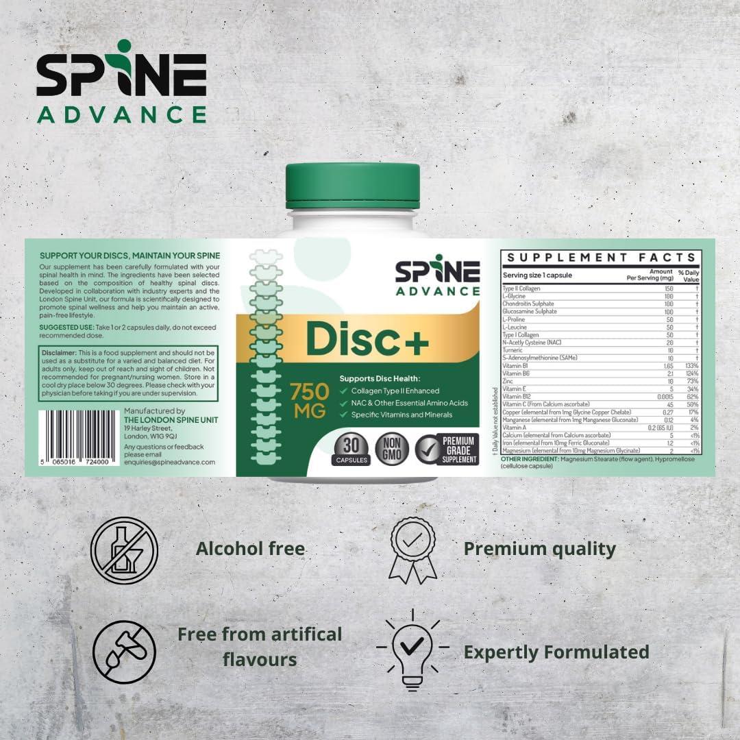 Disc+ Spinal Disc Health Supplement Glucosamine Chondroitin