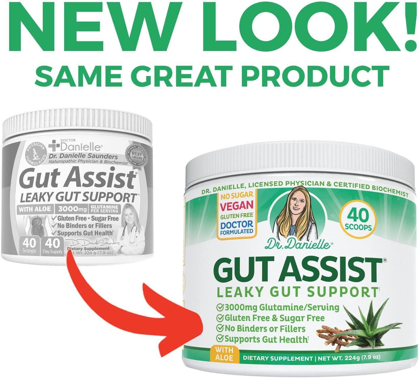 Gut Assist Leaky Gut Repair Supplement Powder Glutamine