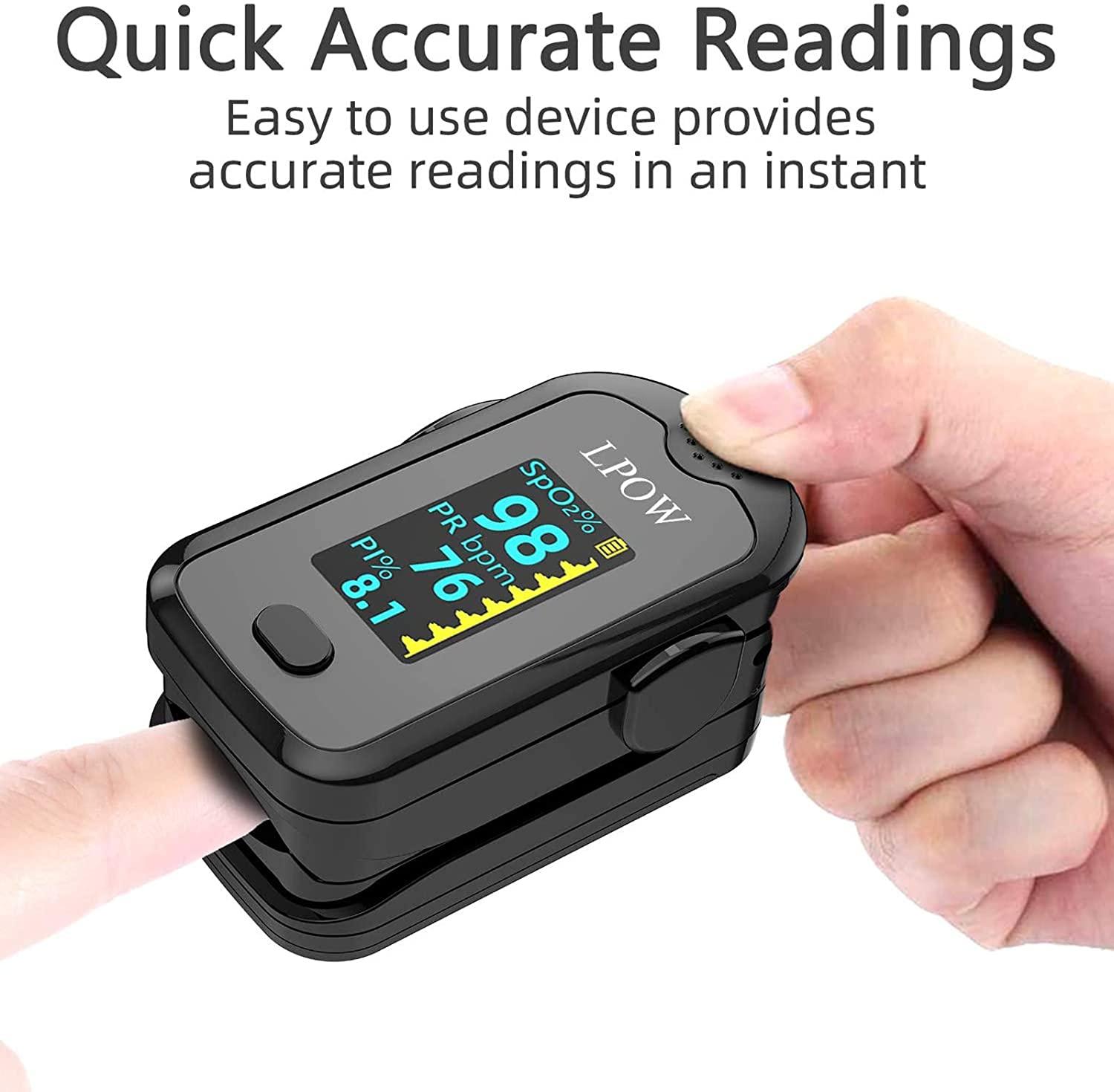 ANKOVO Pulse Oximeter Fingertip, Blood Oxygen Saturation Monitor for