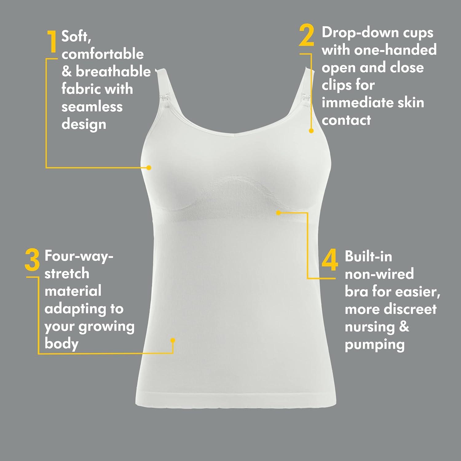 Medela Hands Free Pumping Bustier, Easy Expressing Pumping Bra with  Adaptive Stretch