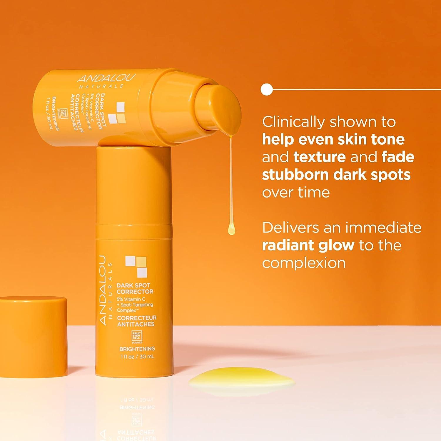 Andalou Naturals Dark Spot Corrector Brightening Face Serum with