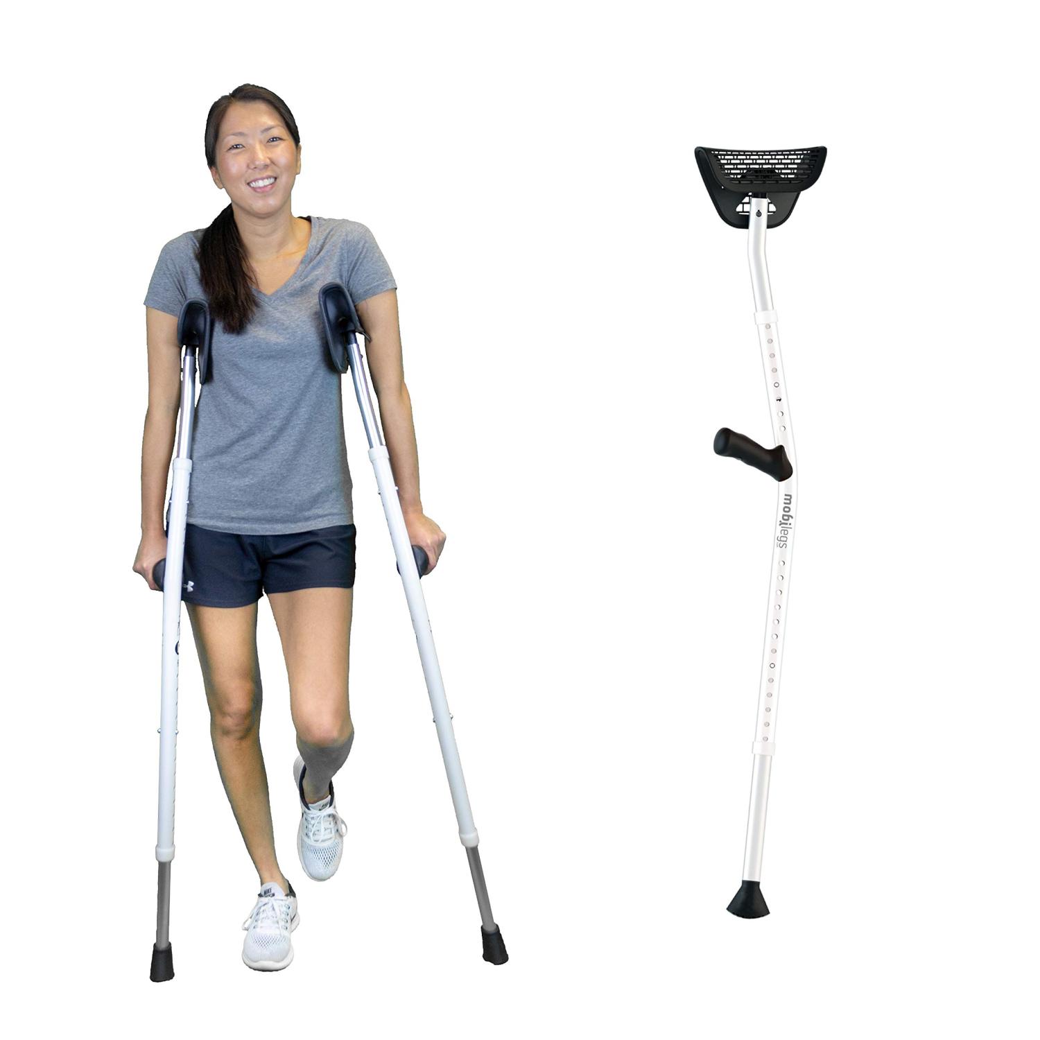 Mobilegs Ultra Crutches Ergonomic Design Lightweight & Durable (1 Pair)