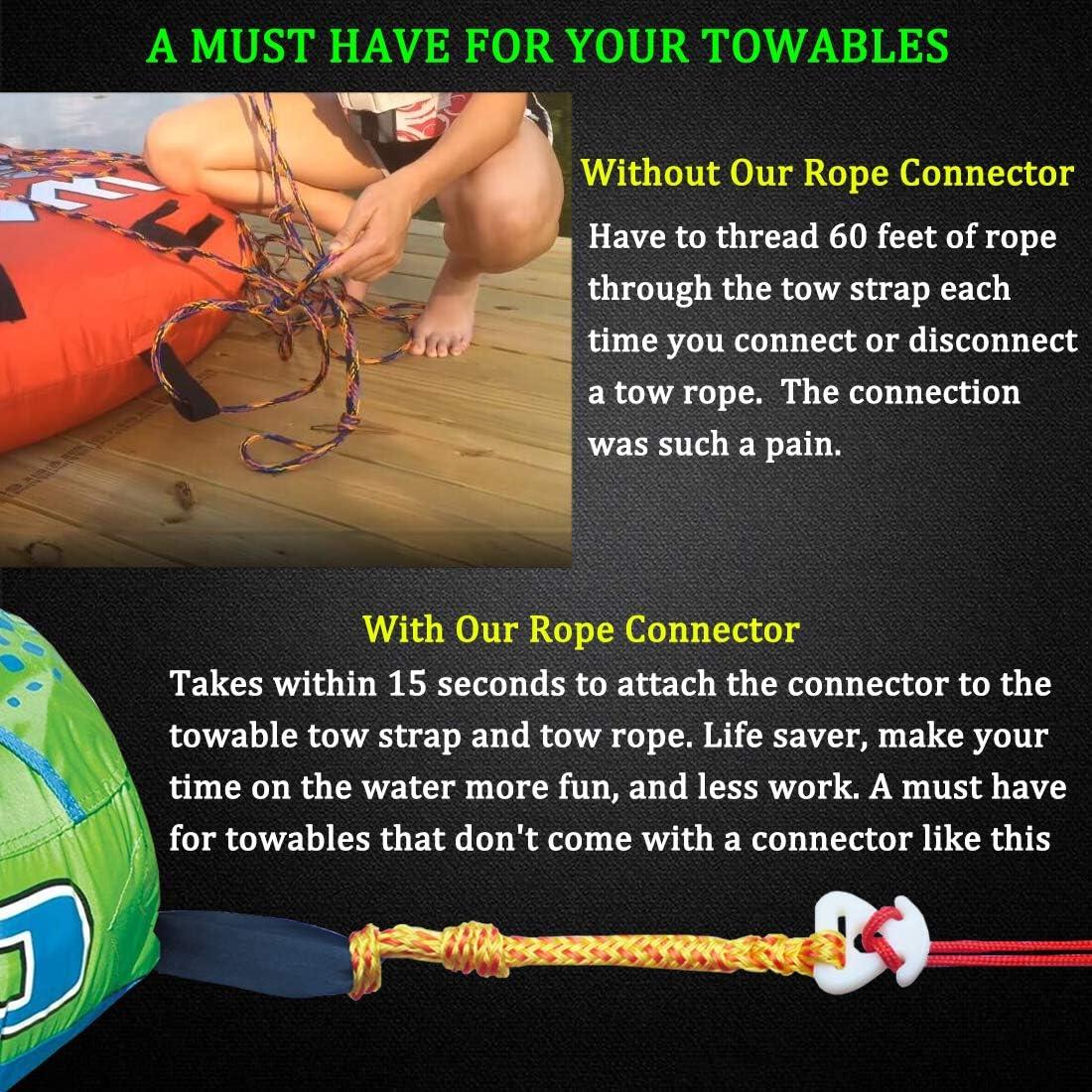 Botepon Boat Tube Towable Rope Quick Connector, Water Towable Tubes