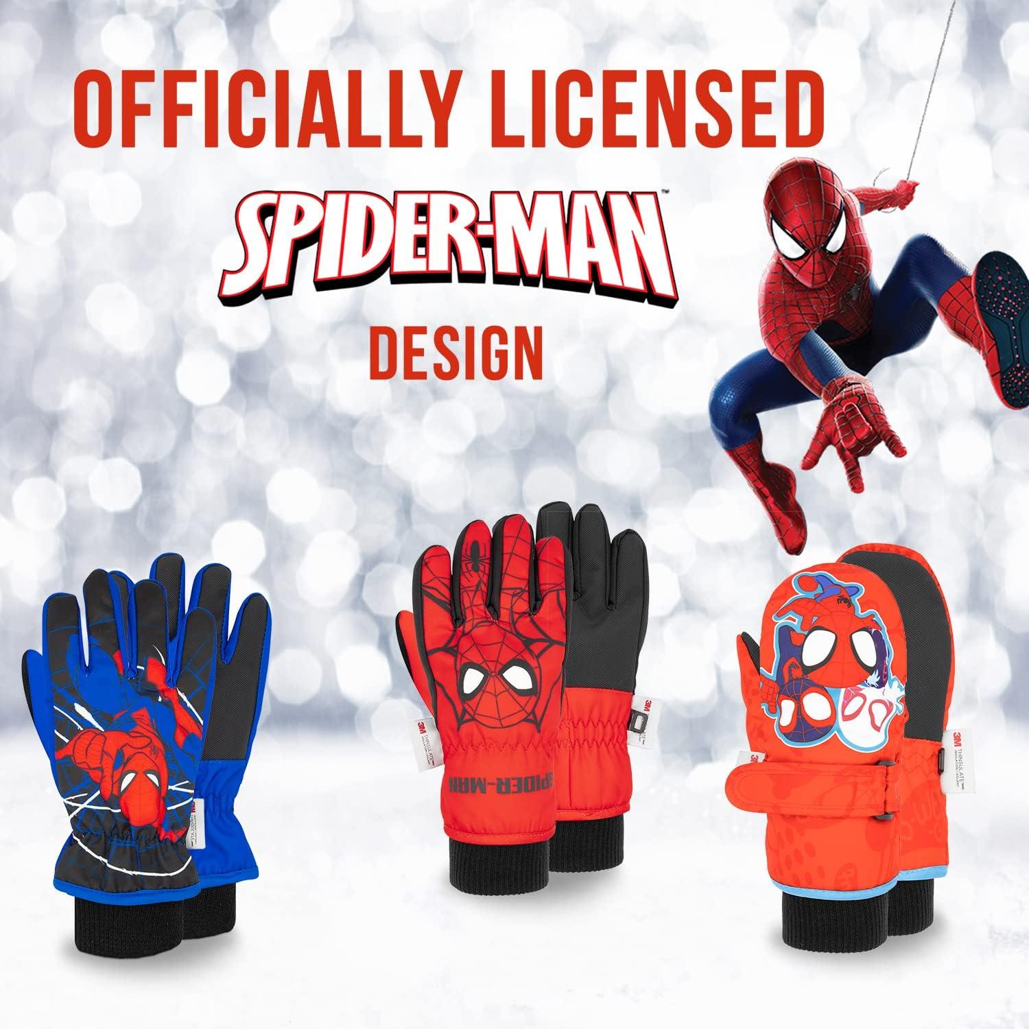 Spiderman Toddler Snow Gloves 3M Thinsulate Waterproof Mittens