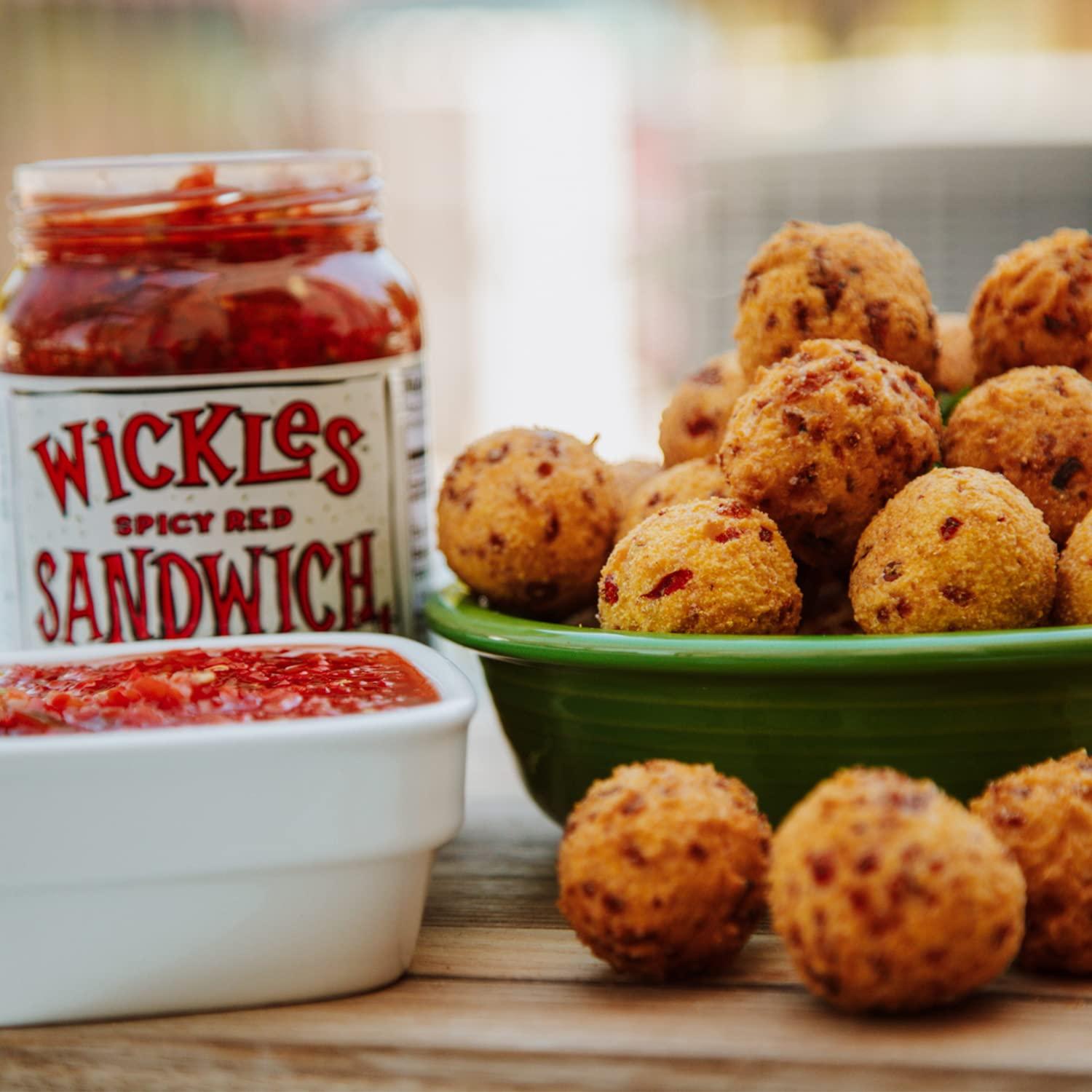 Wickles Pickles Spicy Red Sandwich Spread (3 Pack 16oz Each) Red