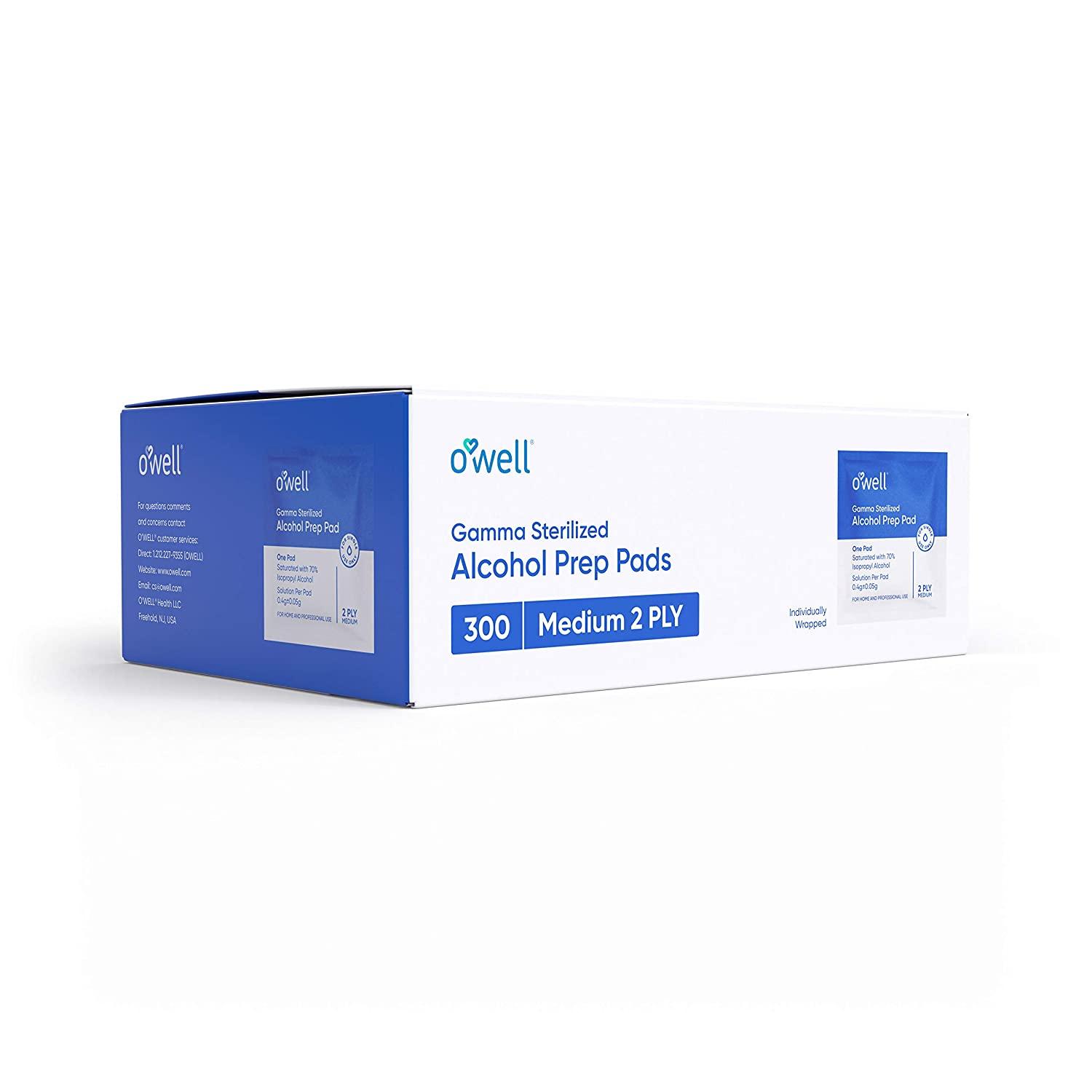 Alcohol Wipes, 300 Count Medical & Professional Sterile Alcohol Prep