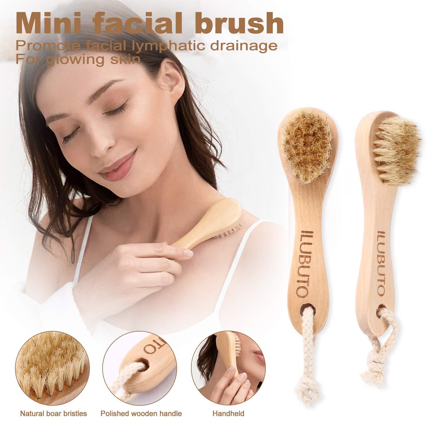Premium Dry Brushing Body Brush Set Dry brush for cellulite and