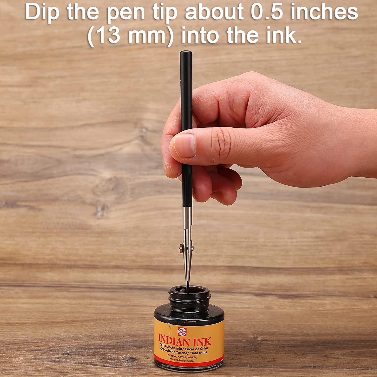 LOONENG Ruling Pen for Masking Fluid - Ideal for Cartography ...