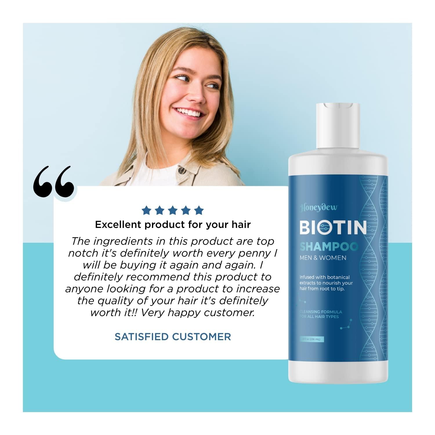 Biotin Hair Shampoo for Thinning Hair Volumizing Biotin Shampoo for Men and  Womens - 8 Fl Oz