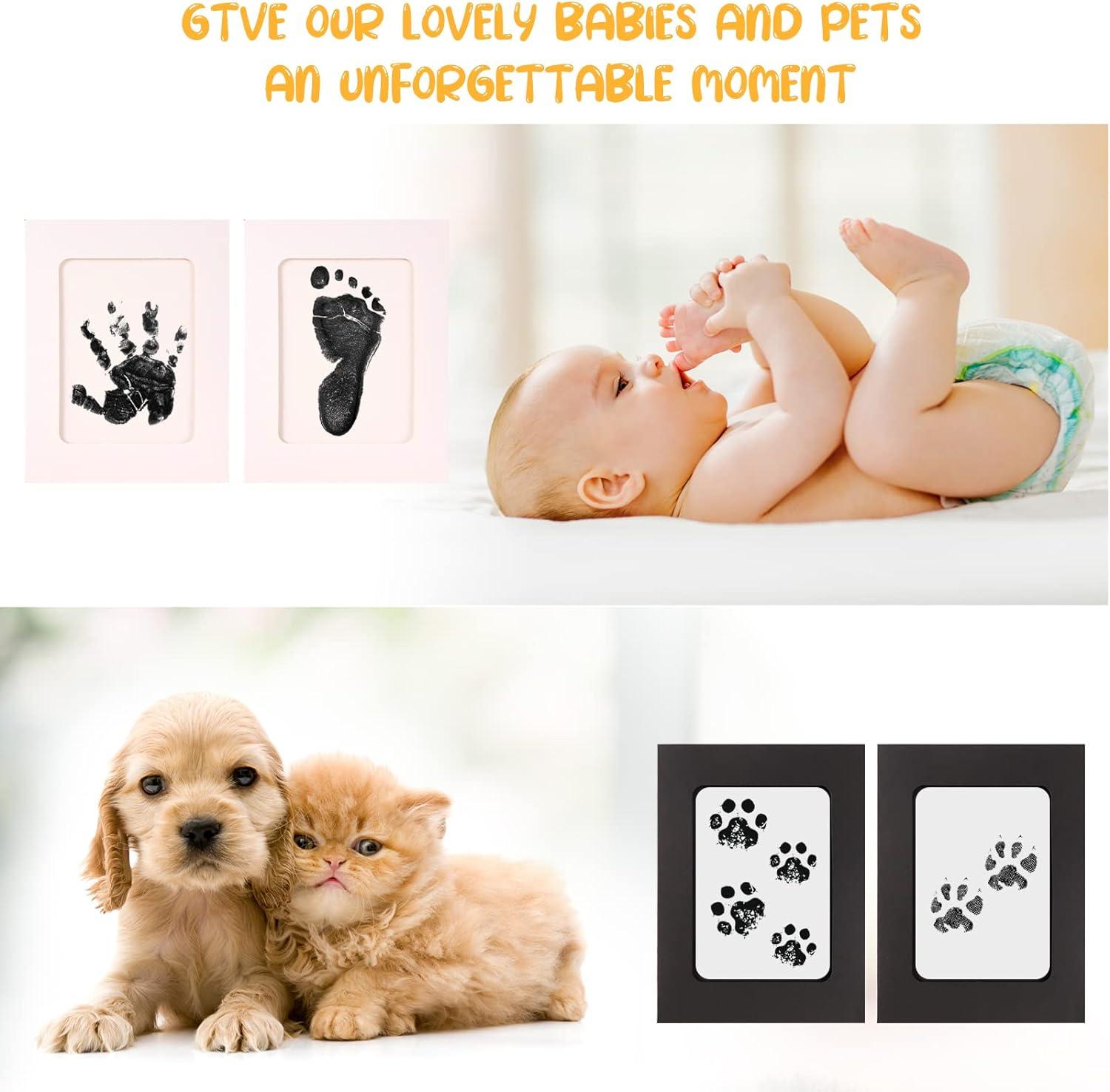 ENNIYU Baby Handprint and Footprint Kit 2 Baby Handprint Ink Pads with