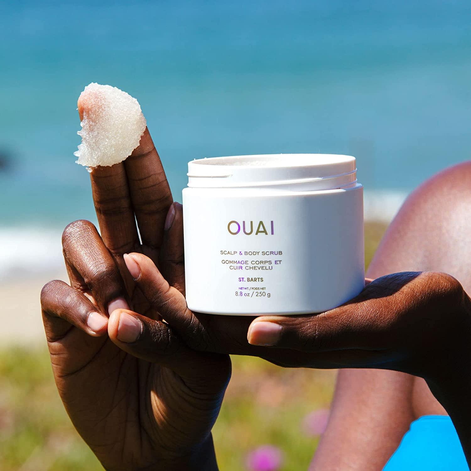 OUAI St. Bart’s Scalp and Body Scrub, DeepCleansing Sugar Scrub for