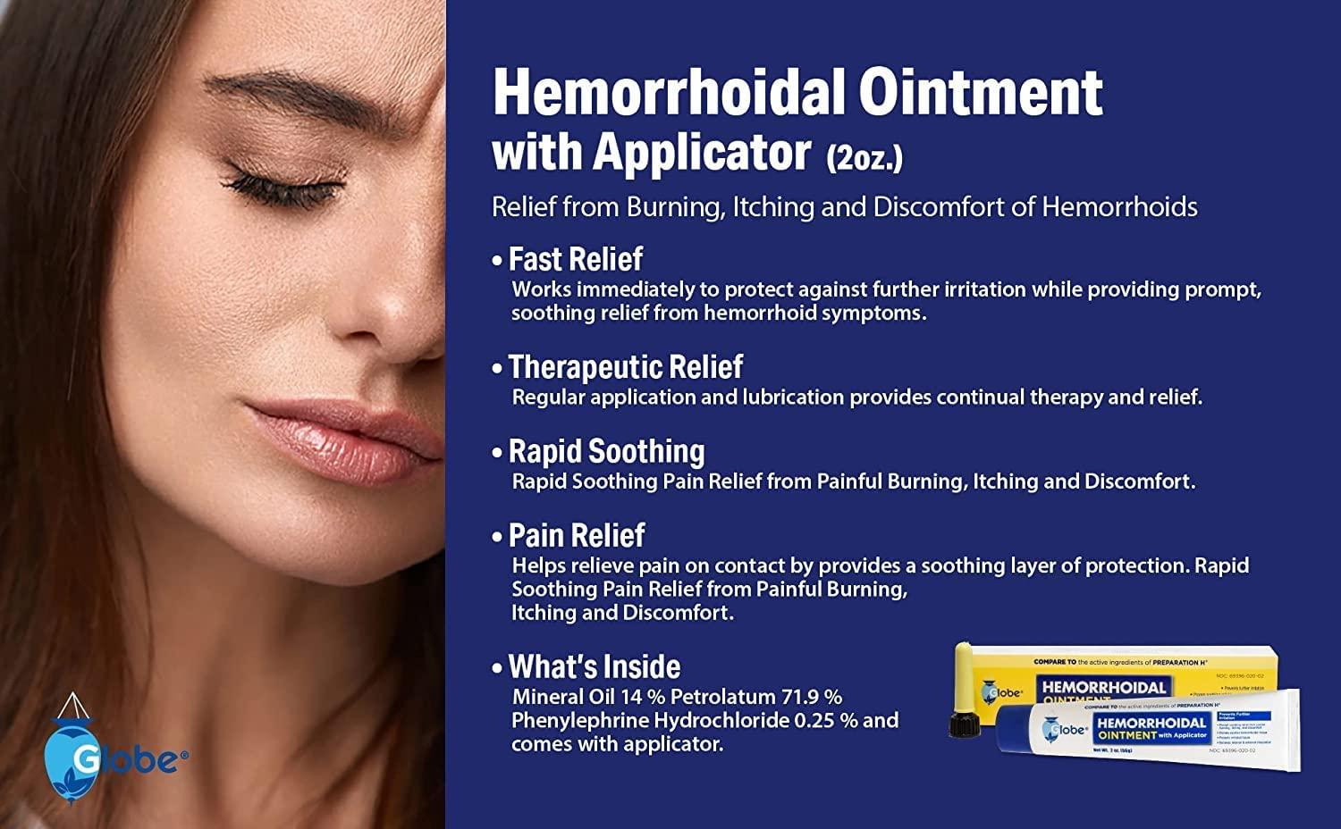 Hemorrhoidal Ointment with Applicator 2oz Tube Phenylephrine HCl