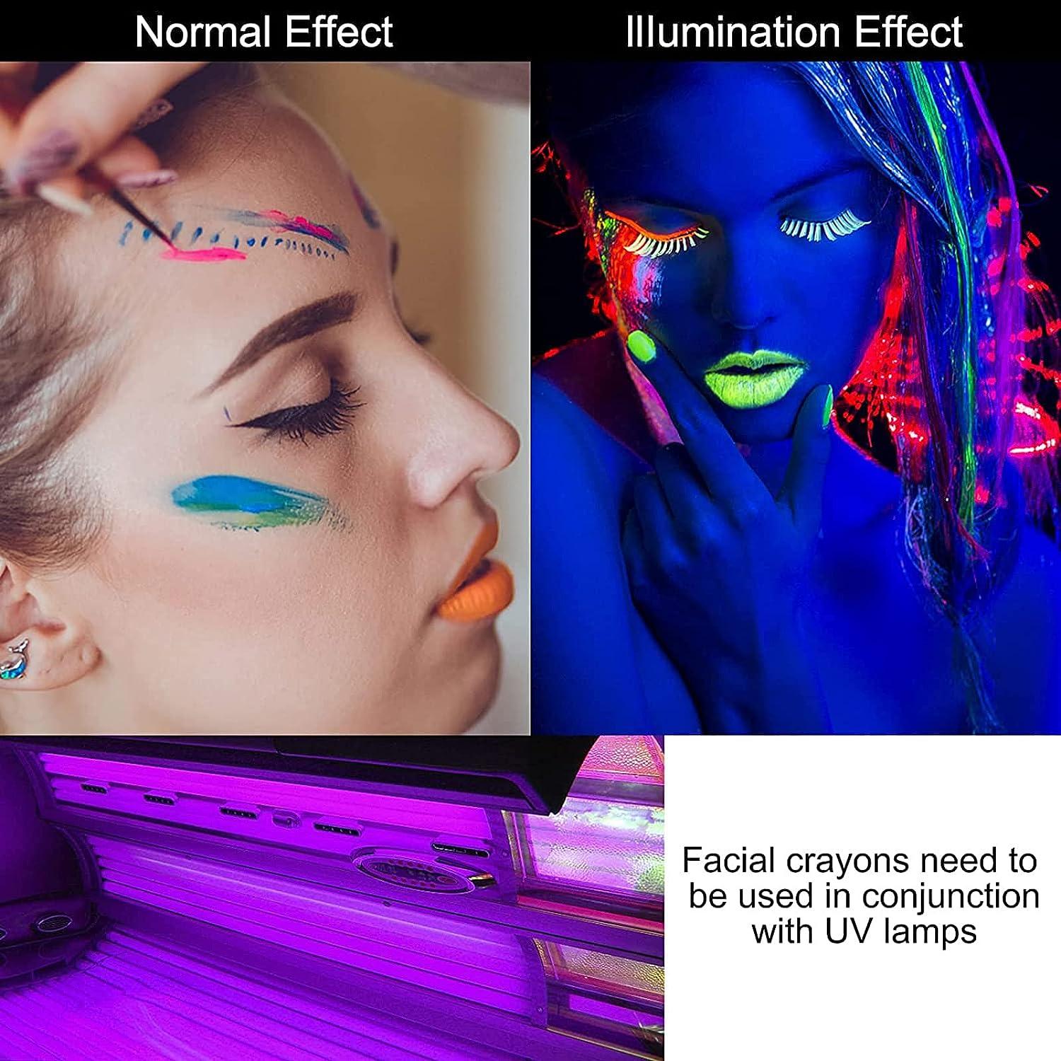  Neon Face and Body Paint (Makeup Style) - Fluorescent
