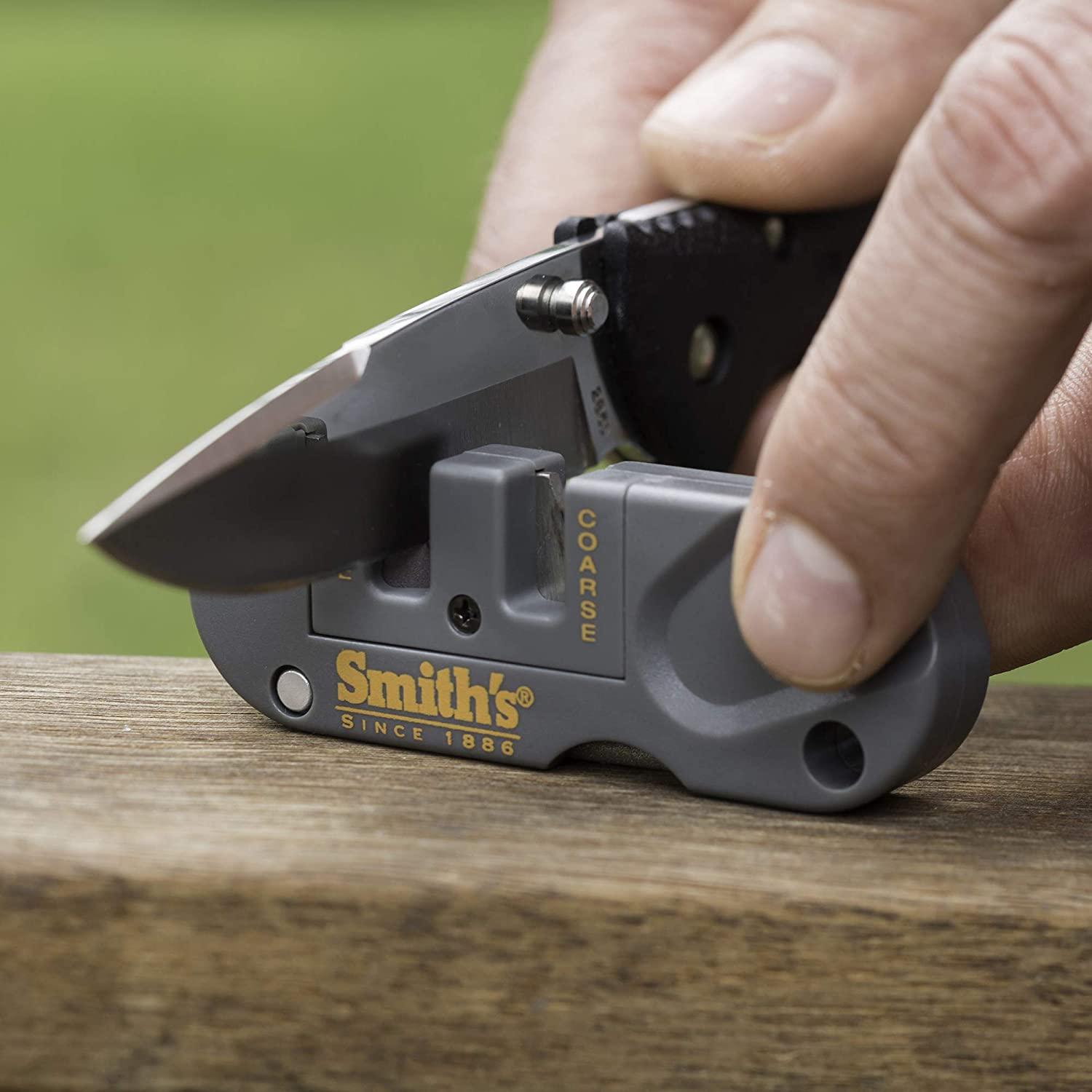 Smith's Orange Pocket Pal Sharpener - Manual Knife Sharpener