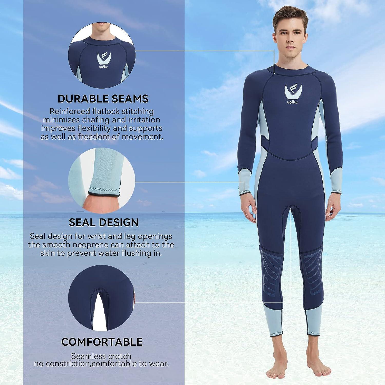 Men 3mm Neoprene Wetsuit Surfing Wet Suit Scuba Diving Suit for Snorkeling