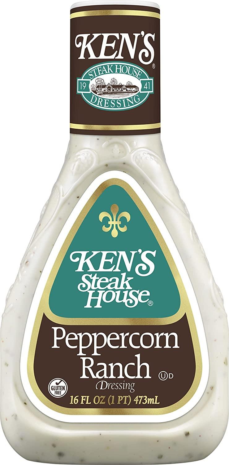 Ken's Steak House Peppercorn Ranch Dressing (Peppercorn Ranch, 16 Fl Oz