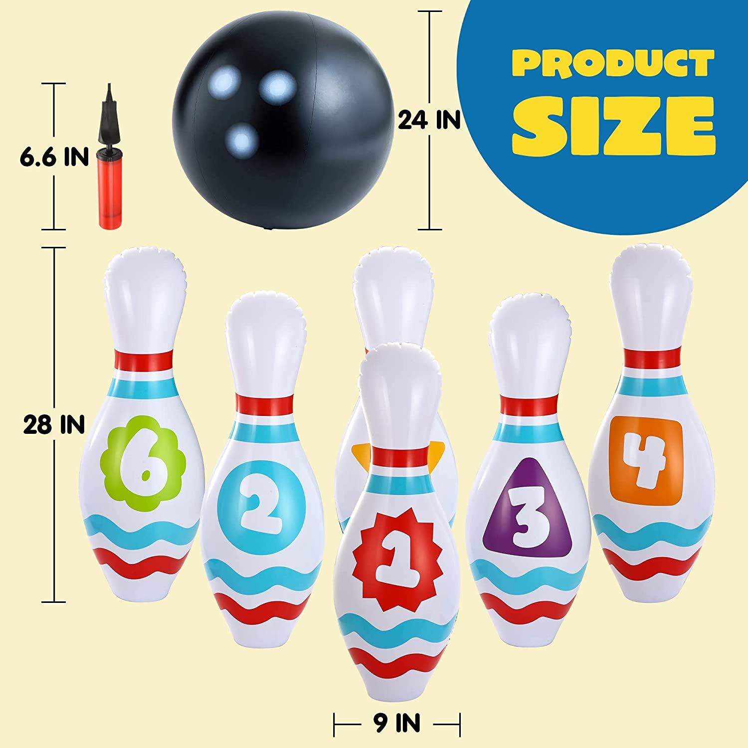JOYIN Giant Inflatable Bowling Set for Kids and Adults, Christmas