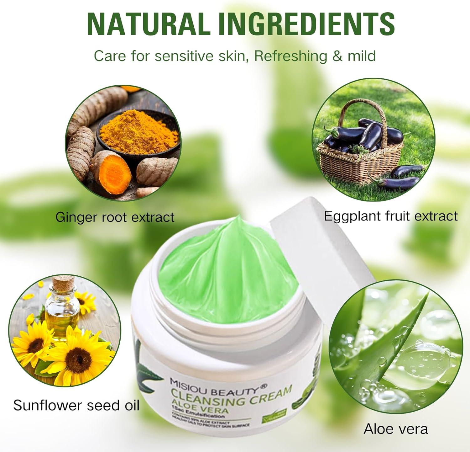 Aloe Vera Cleansing Balm Makeup Remover Balm For Sensitive Skin Face  Cleanser To Waterproof Makeup Clean And Clear Cleanser Travel Size Makeup  Remover For Eye Lip Face And Body 27g | Buy