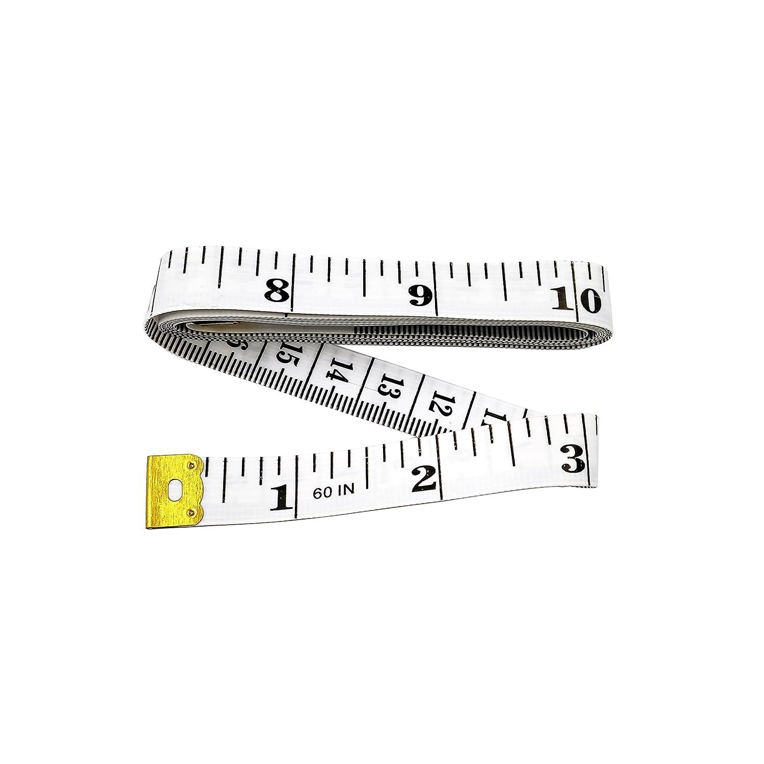 DEFUTAY Soft Tape Measure, Double Scale Tape, Body Ruler for Body Weight  Loss, Measurement Fabric Sewing, Tailor, Cloth Vinyl, Craft Supplies (White)