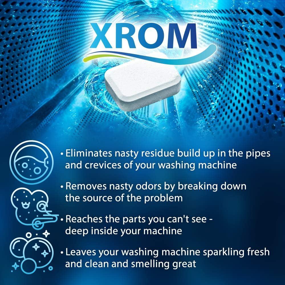 XROM Natural Washer Cleaner 3 in 1 Formula Removes Odors, Limescale
