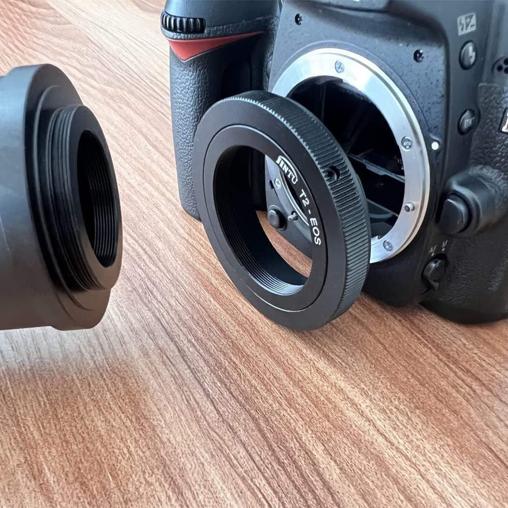 JINTU T Mount Adapter for Canon T3, T5, T6i, T7, SL3, 90D, 5D IV