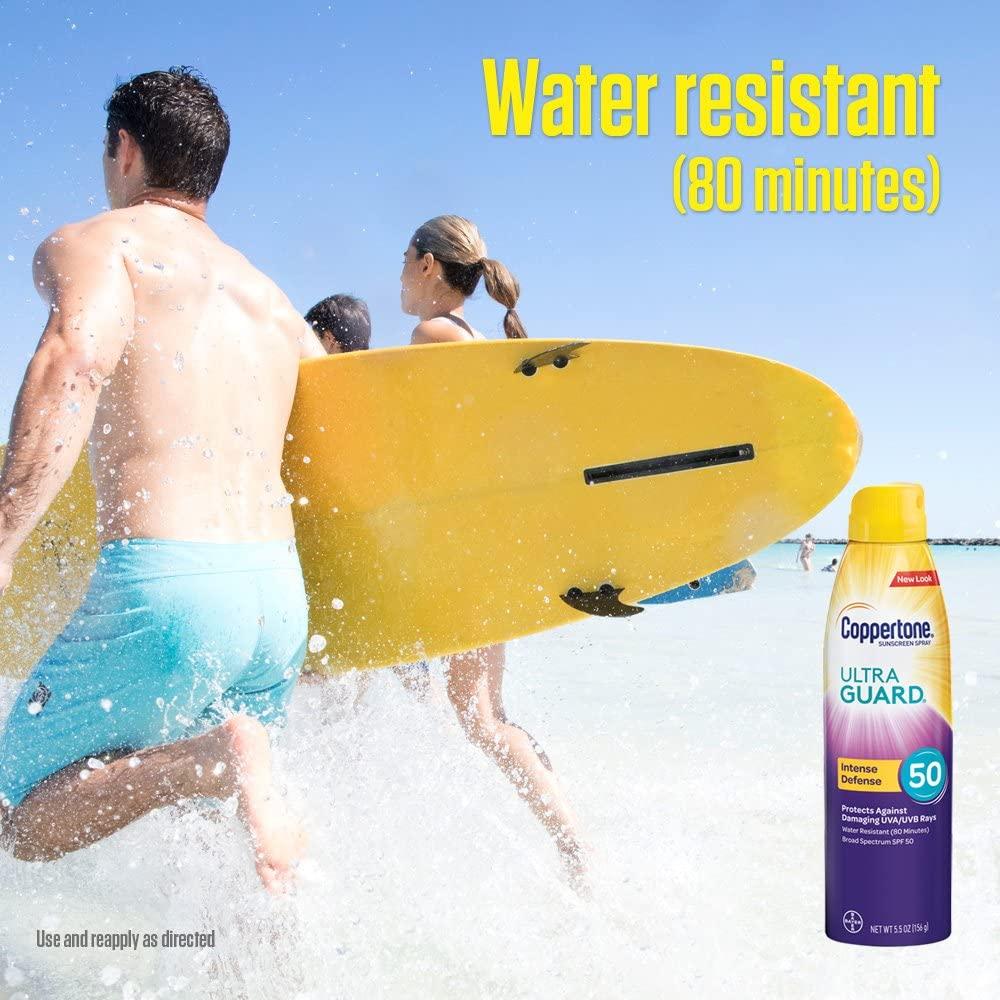Coppertone ULTRA GUARD Sunscreen Continuous Spray SPF 50 (5.5 Ounce