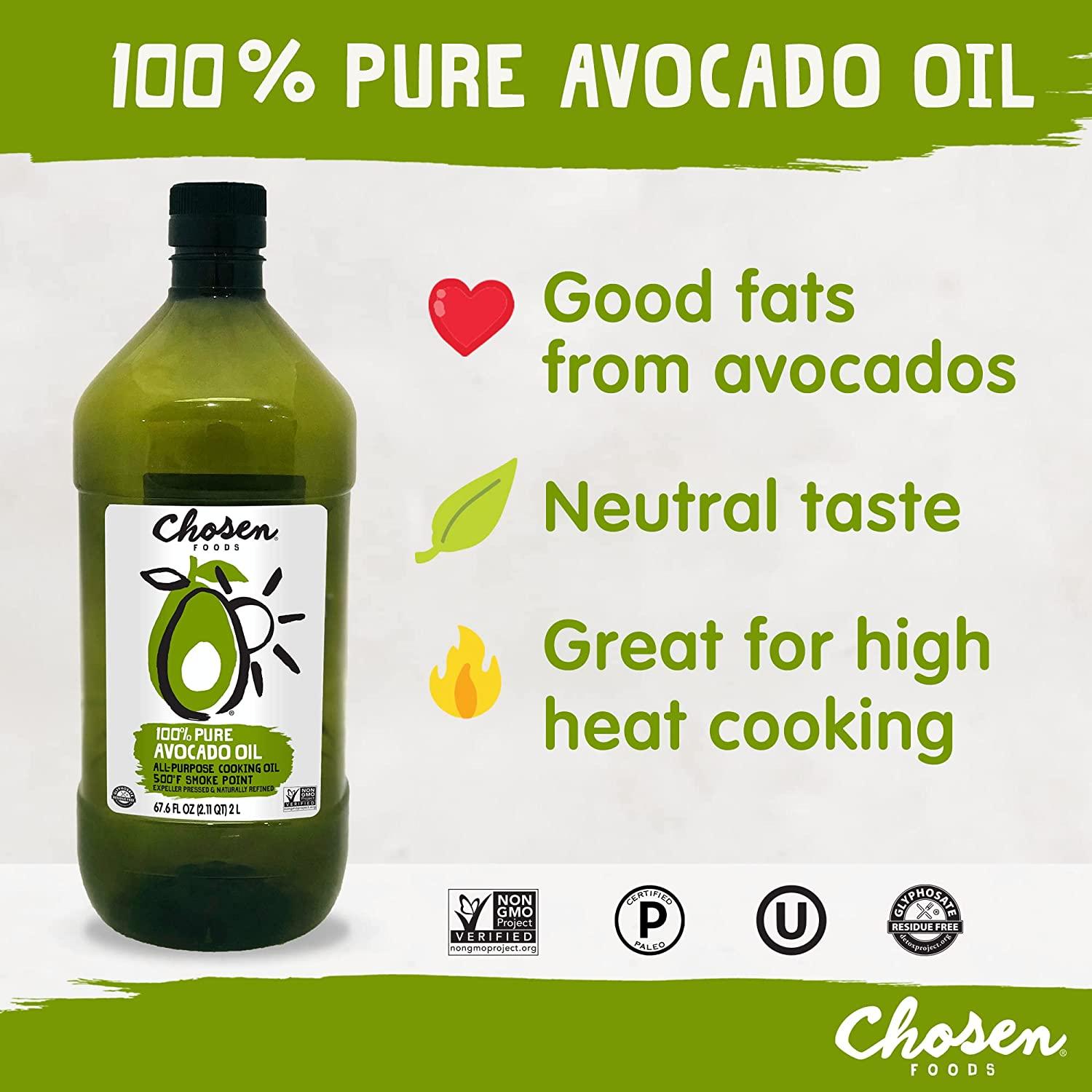 Chosen Foods 100 Pure Avocado Oil, Keto and Paleo Diet Friendly
