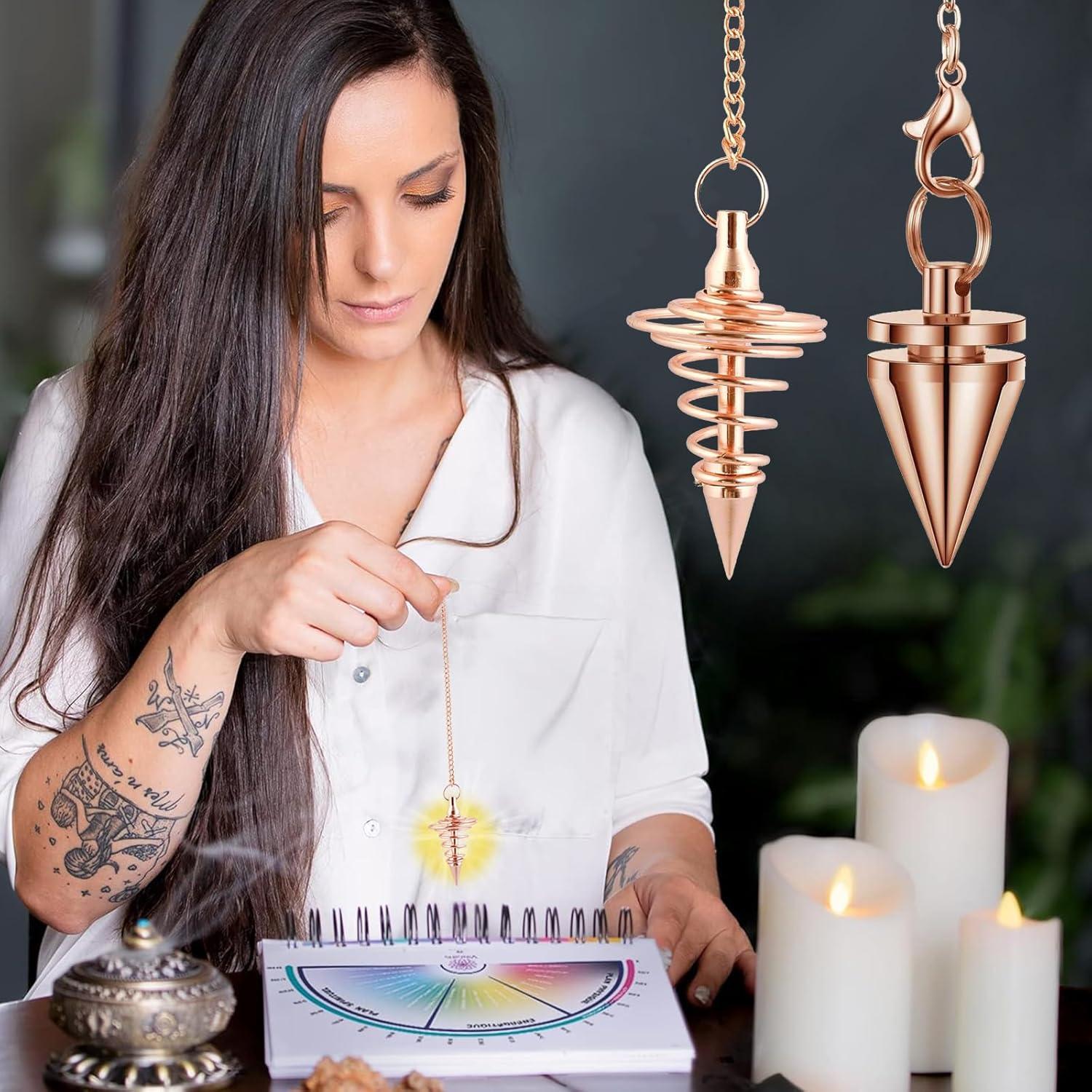 2-Pack Esoteric Pendulum Set for Reiki Healing | Radiesthesia Pendulums ...