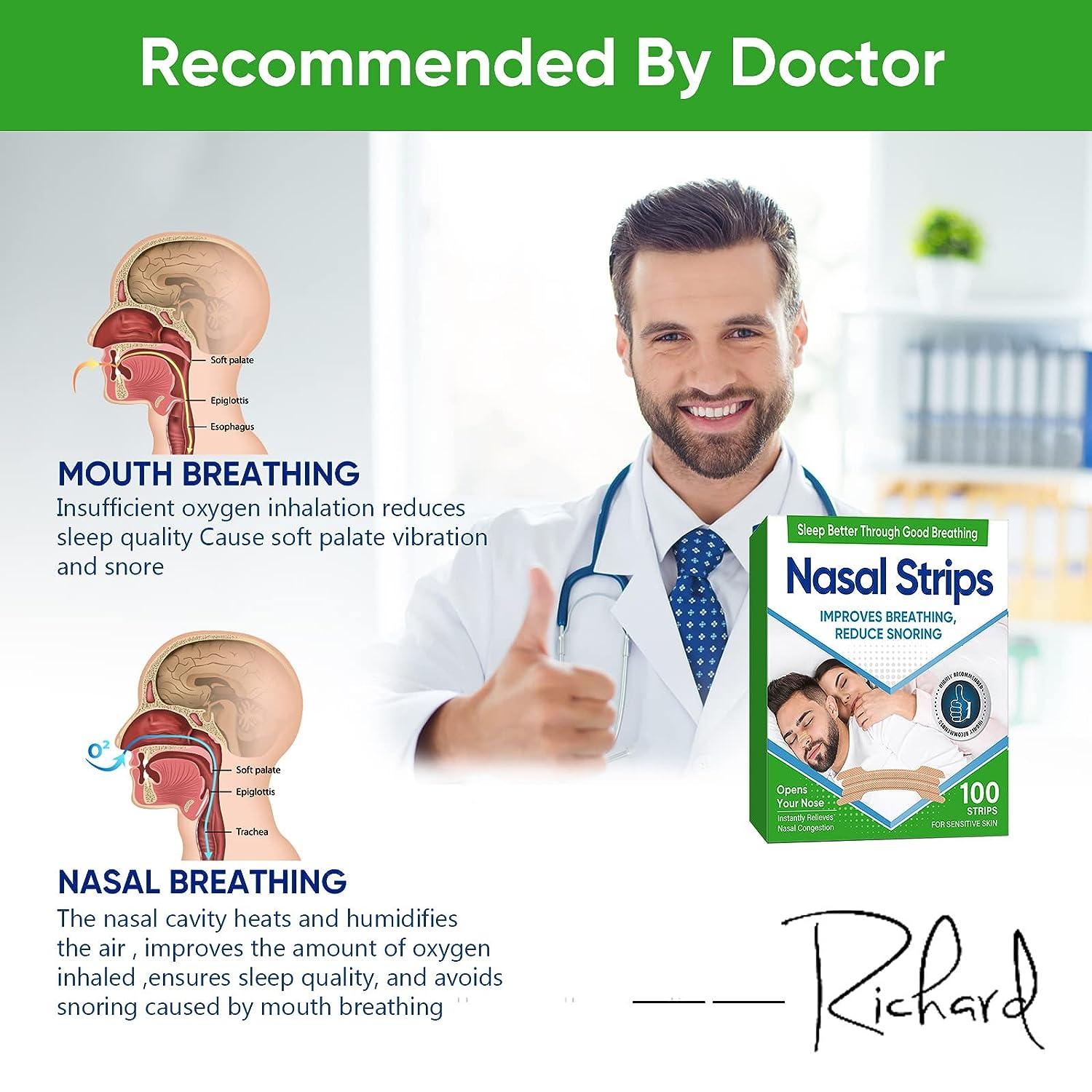 100PCS Nasal Strips for Snoring - Extra Strength Anti Snoring Solution