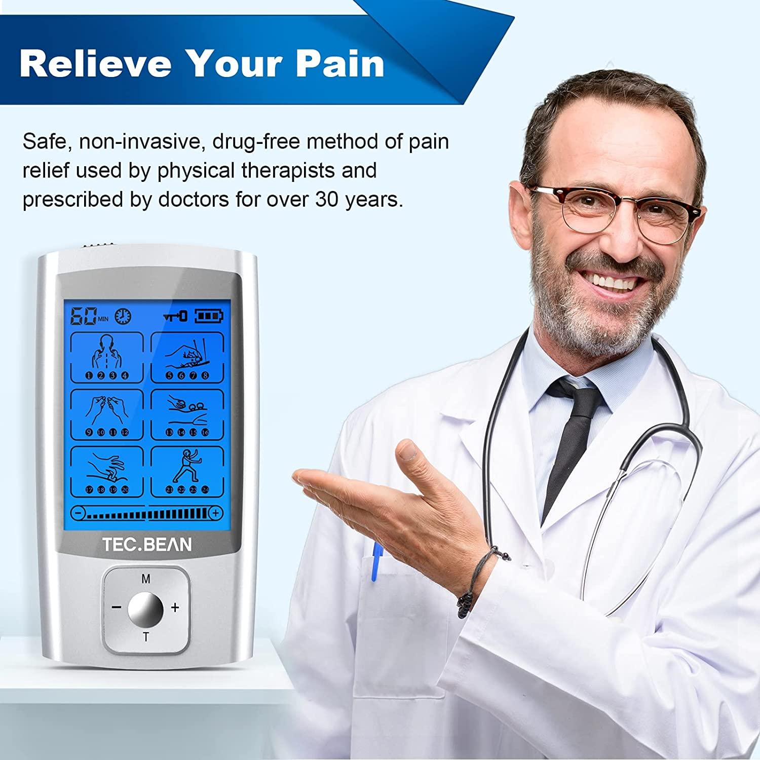 TEC.Bean Tens Unit for Pain Management & Rehabilitation 24 Modes, 8