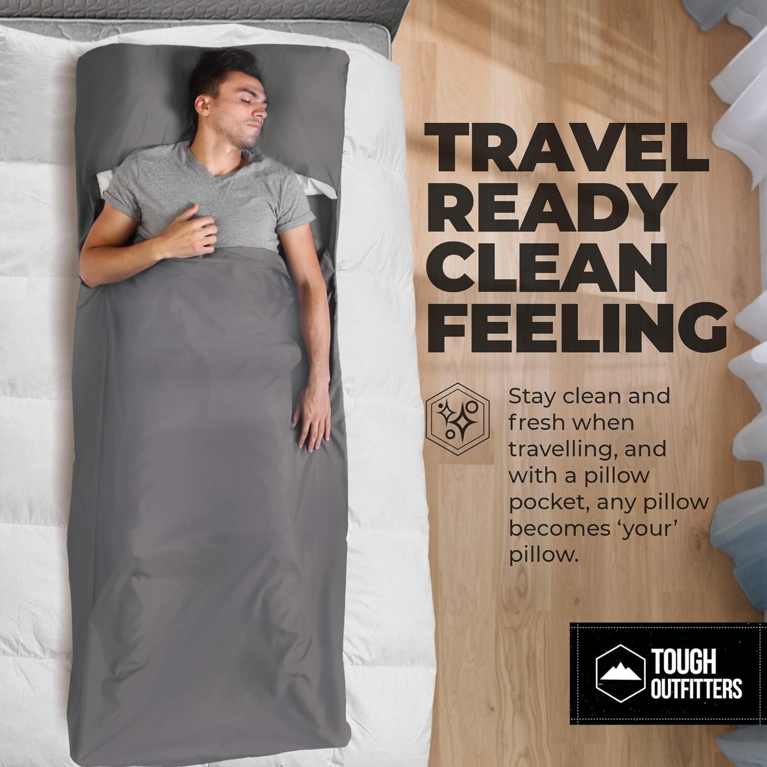 Cotton Sleeping Bag Liner Lightweight Travel Sheet for Adults