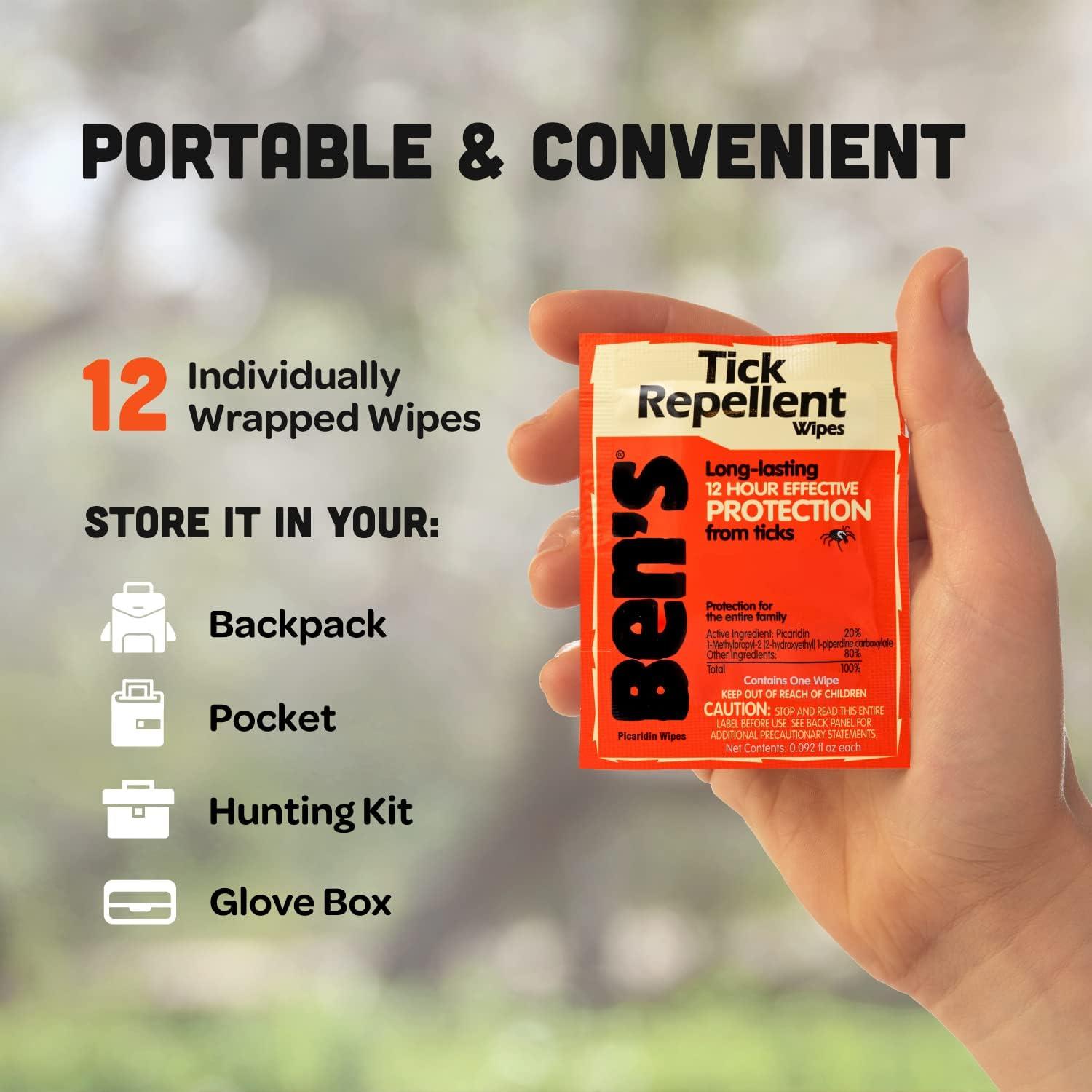 Ben's Tick and Insect Repellent Wipes