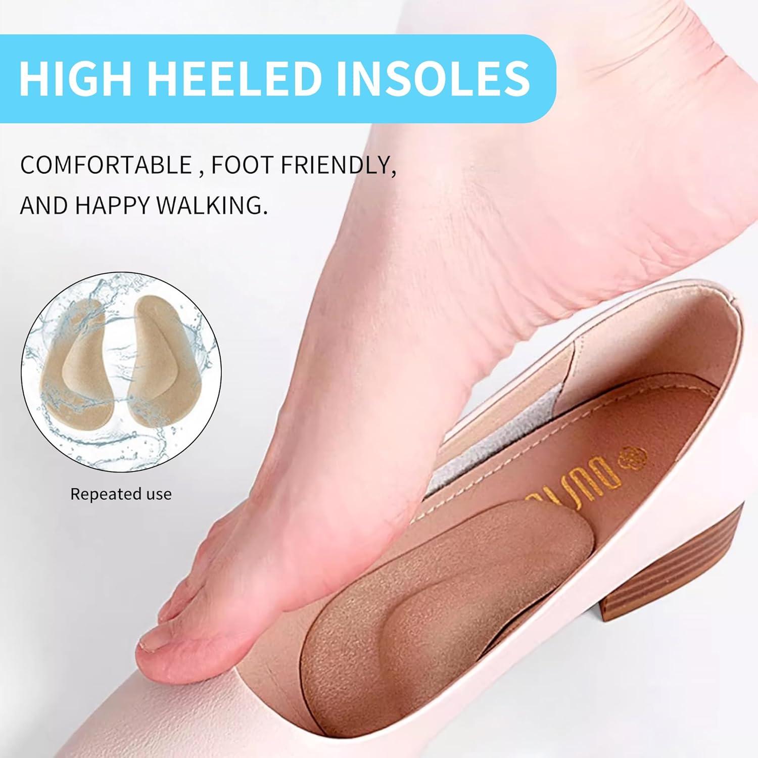 Pairs Gel Arch Support Insoles for Flat Feet Pain Relief - Main Image