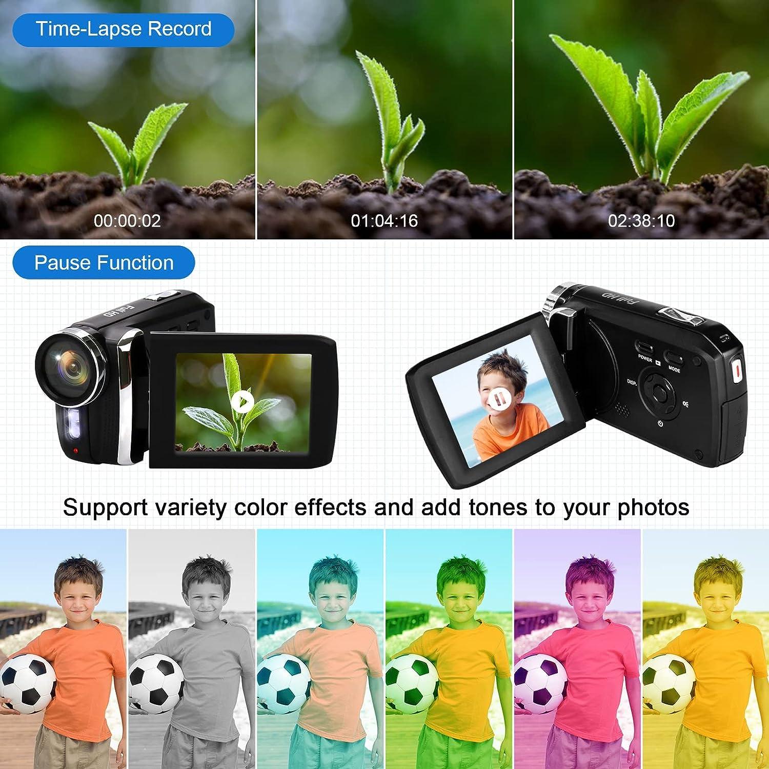 Heegomn Video Camera Camcorder 2.7K 36MP Video Recorder Camera Vlogging Camera for YouTube