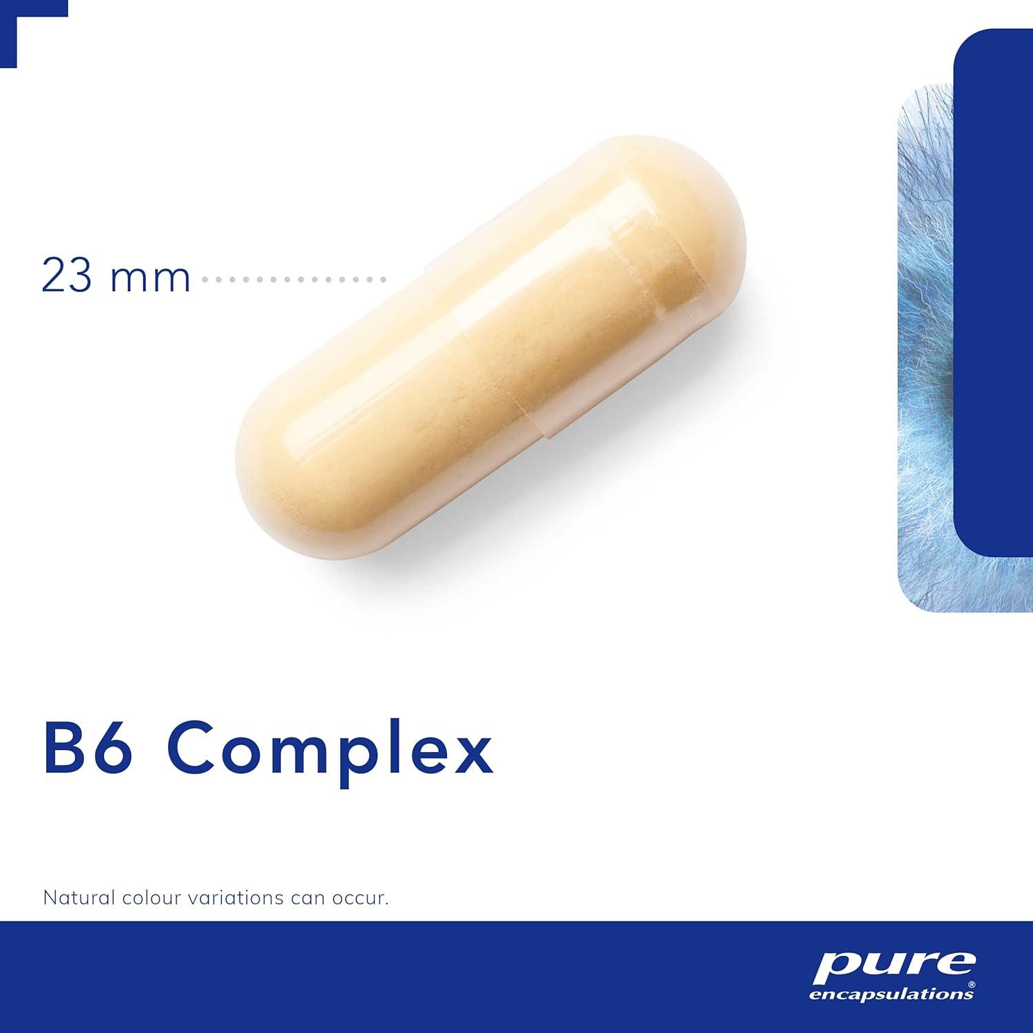 Pure Encapsulations Vitamin B6 Complex Hypoallergenic B Vitamin