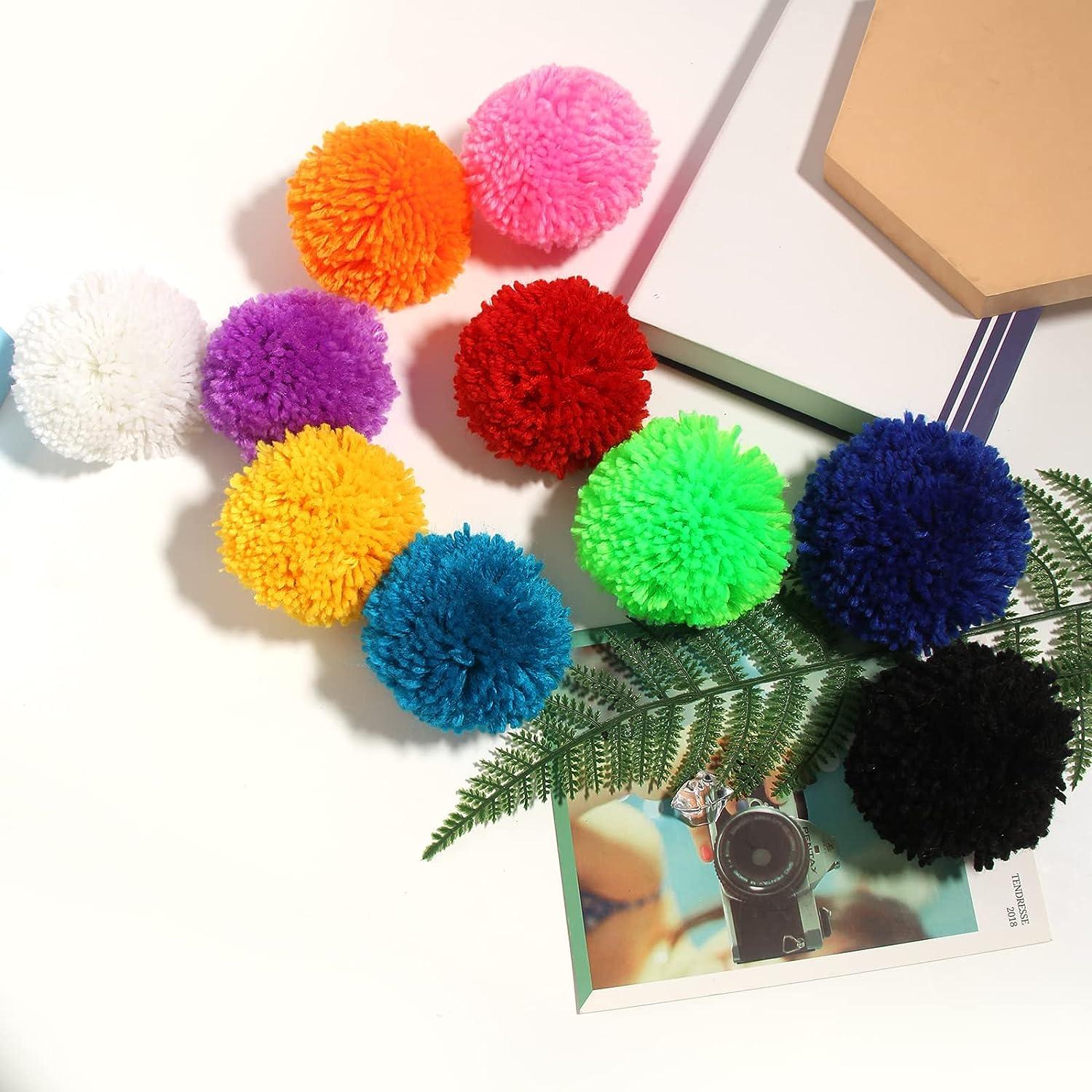 Acrylic Craft Pom Poms 6 Sizes 19 Colors 