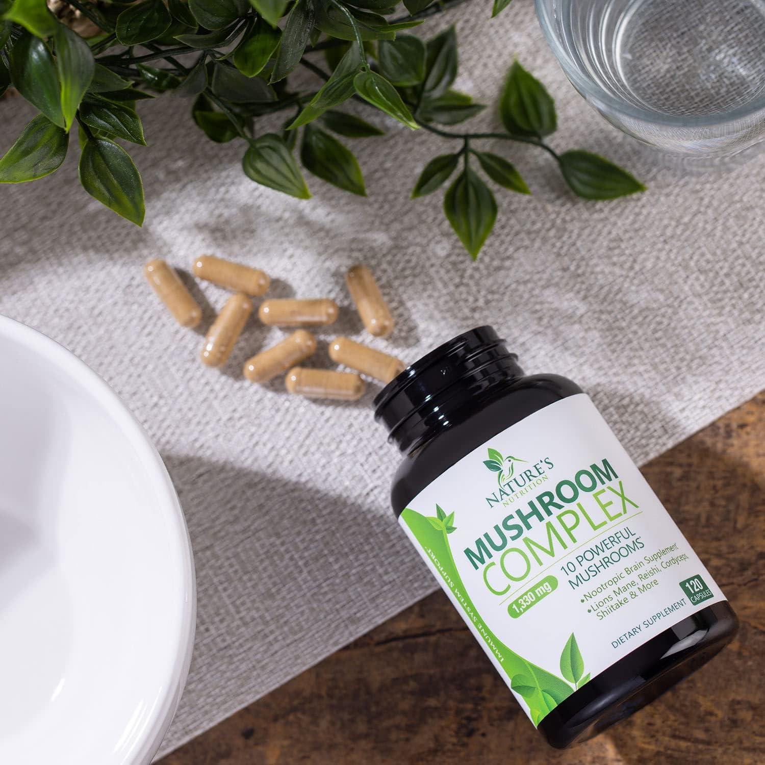 IMATCHME Mushroom Capsules Supplement Lions Mane, Reishi & Cordyceps 10 Mushroom Complex I.1242480179