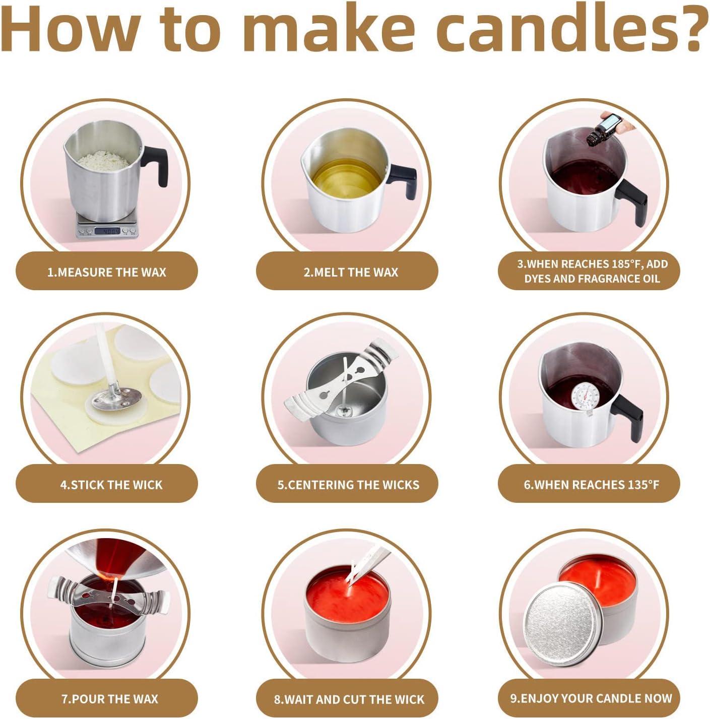 ENCANLIGHT Candle Making Supplies Candle Wax Melting Pot with