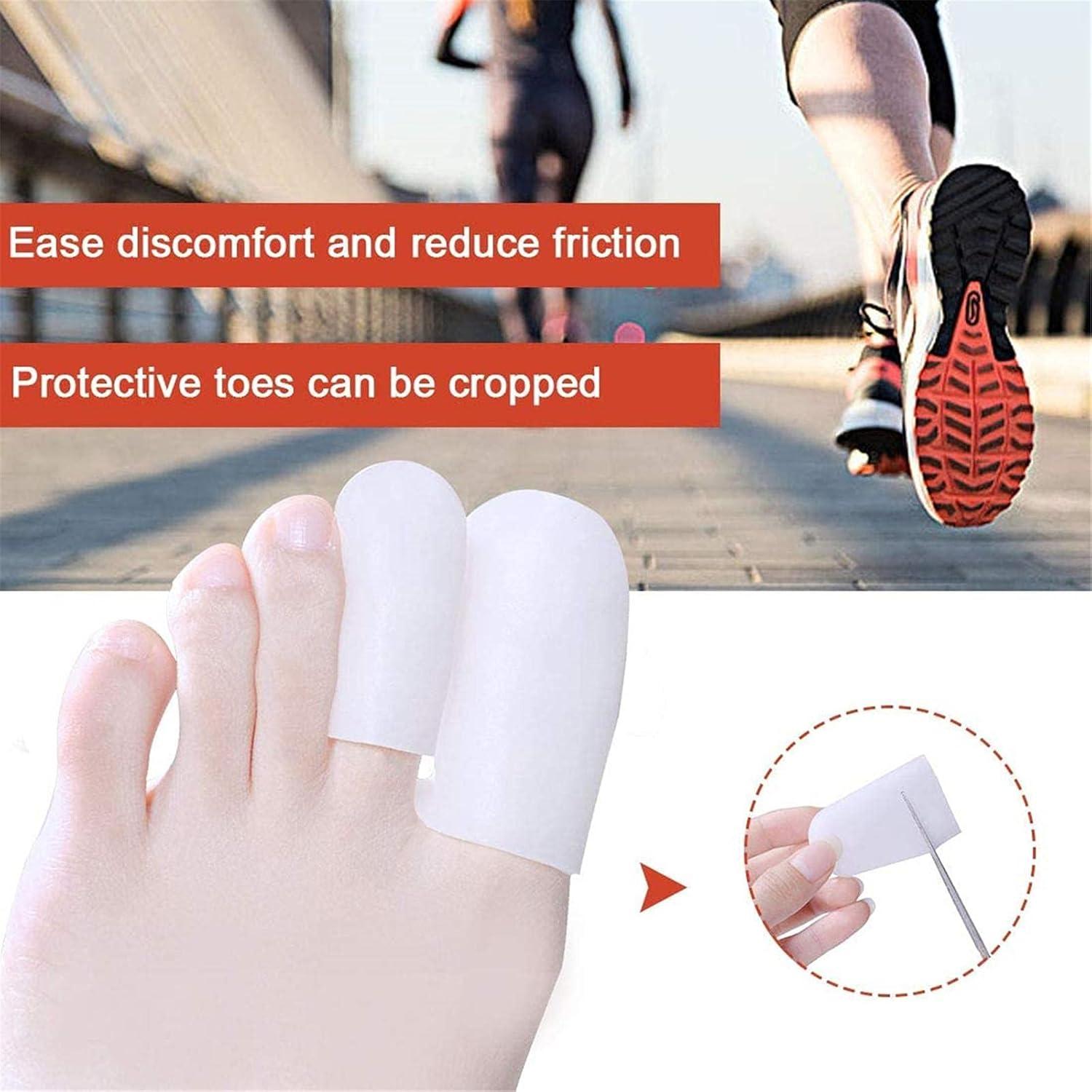 4x Gel Toe Caps for Ultimate Comfort | Protection for Bubbles Corns ...
