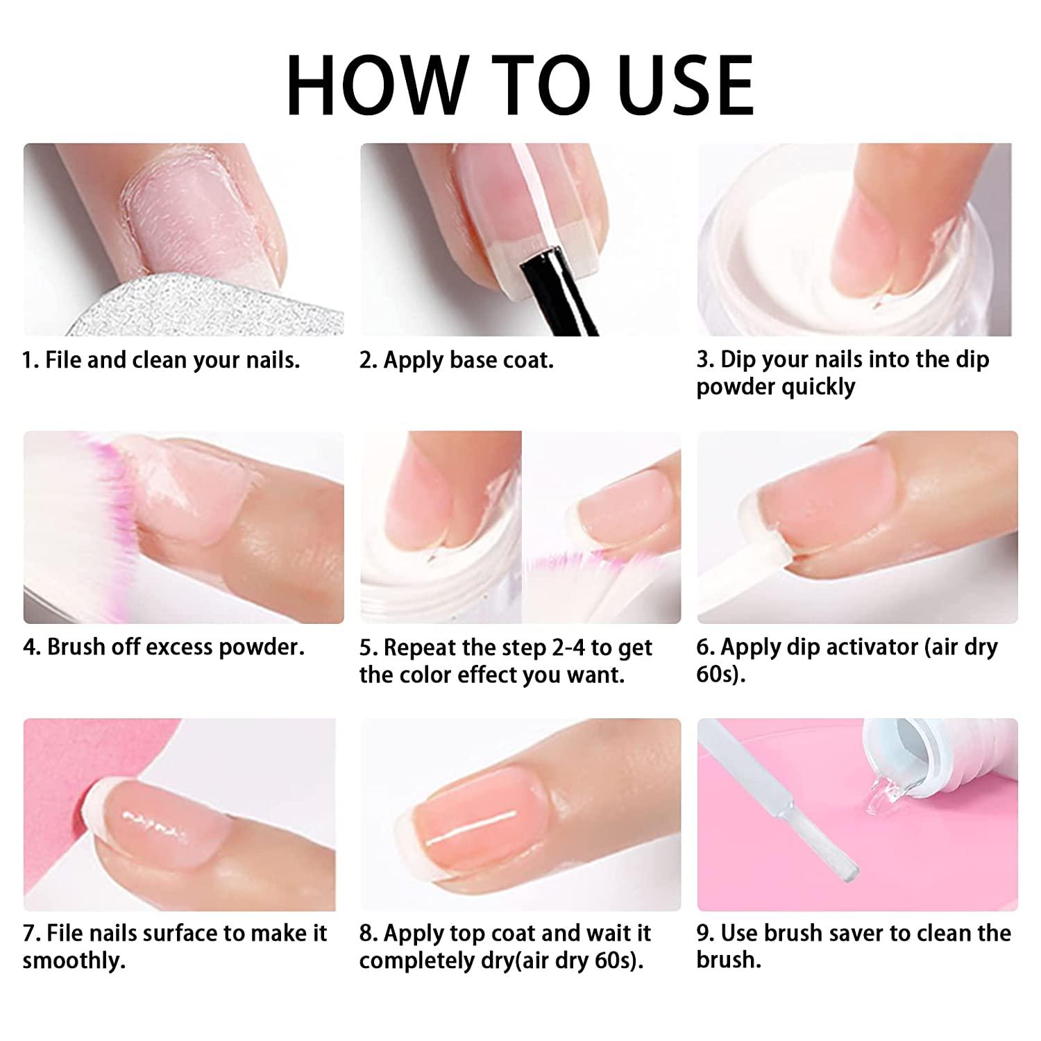 How to Do Dip Powder Nails at Home : 6 Steps (with Pictures