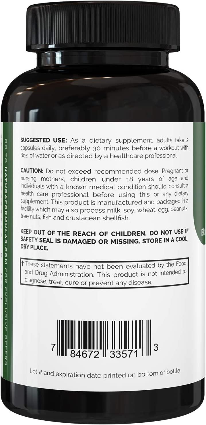 Natura BCAA Capsules All Natural BCAAs for Recovery and Muscle Growth